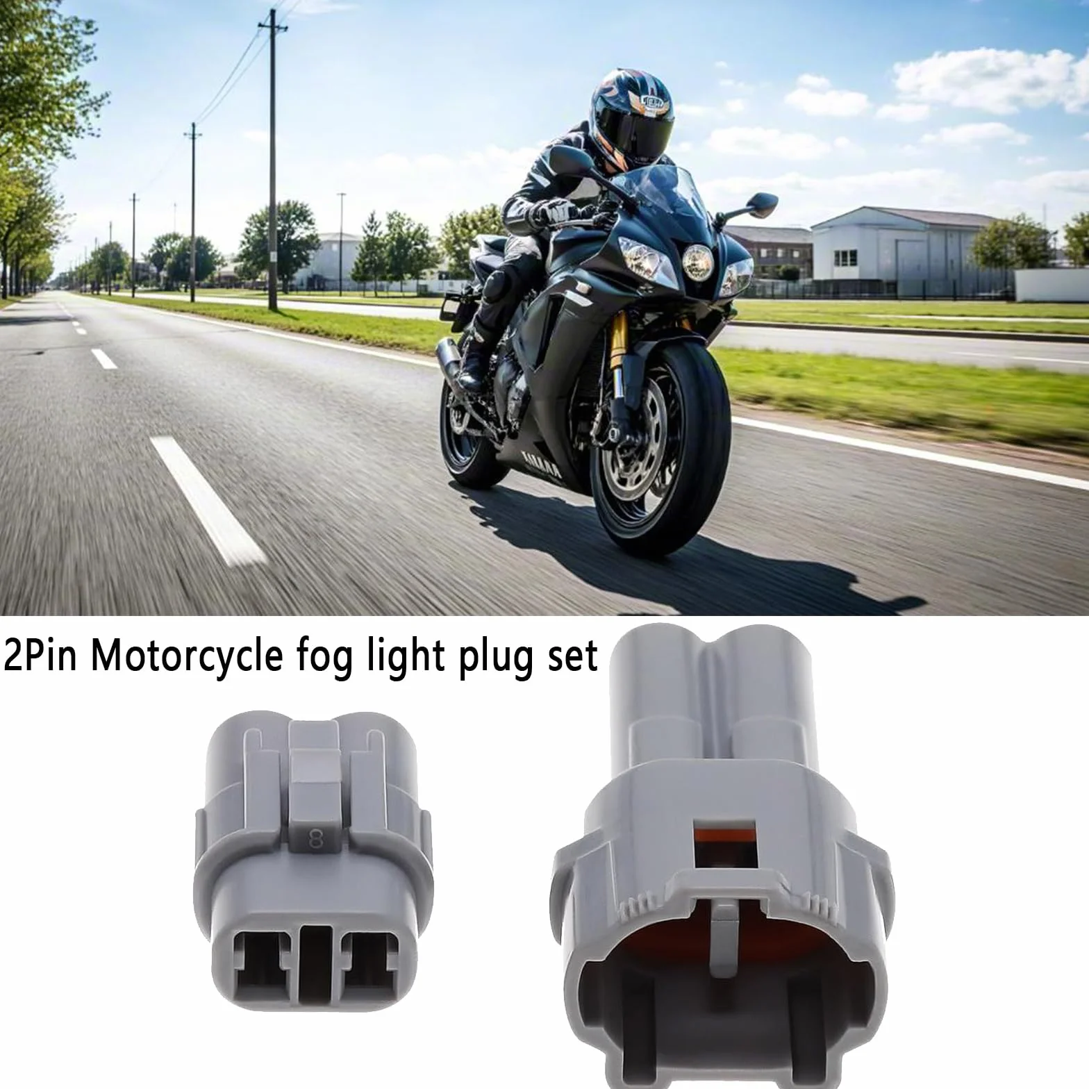 10 zestawów 2-pinowych złączy motocyklowych kompatybilny z Sumitomo MT090 Yamaha Triumph, wodoodporna wtyczka złącza samochodowego