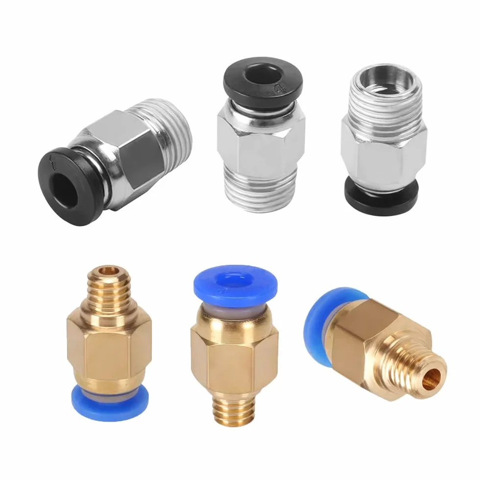 5 Metry 3D Drukarka PTFE Teflonowa Rurka, z 10 Sztuk PC4-M6 Pneumatyczne Złącze i 10 Sztuk PC4-M10 Pneumatyczne Złącze