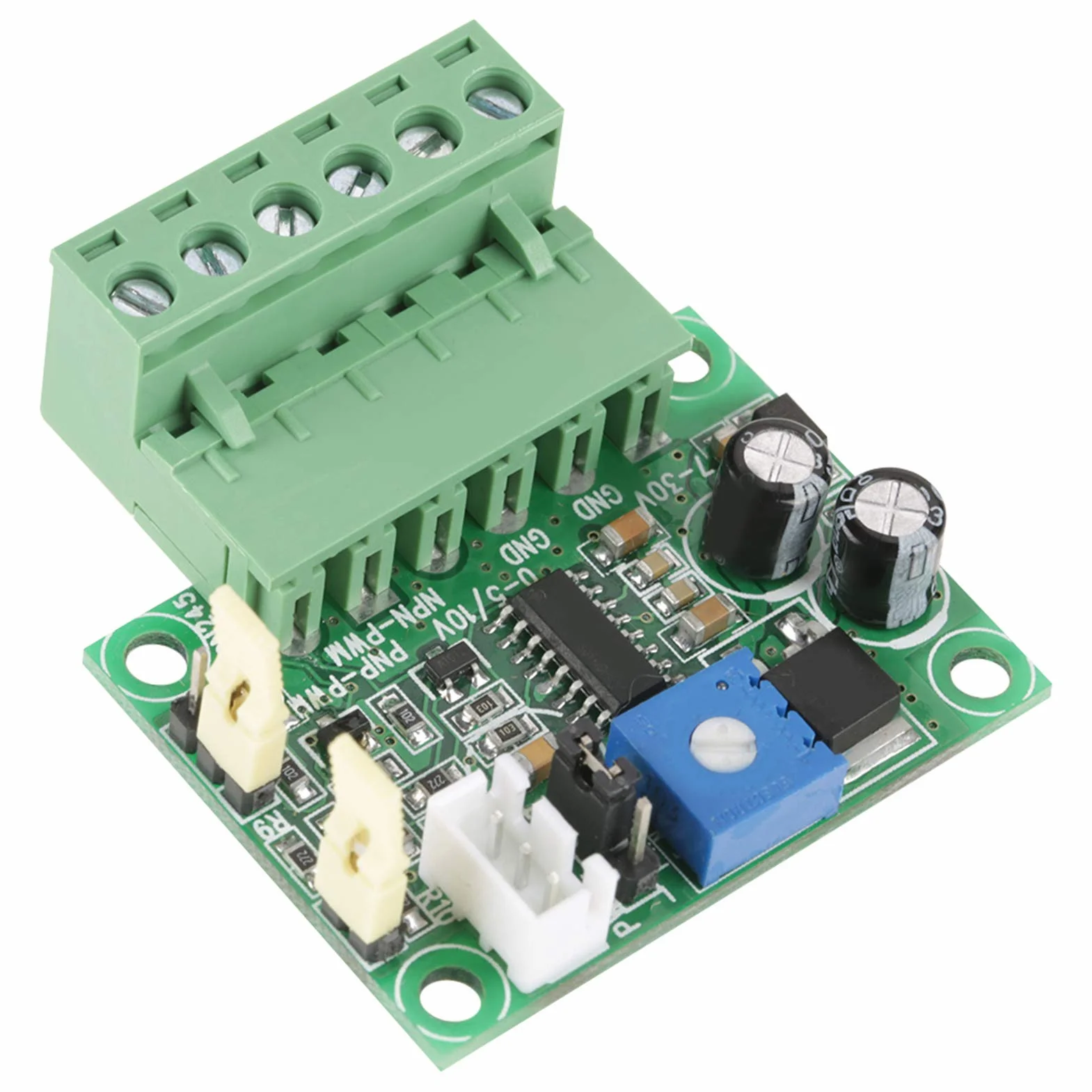 Konwerter Napięcia PWM 0-10 V, Moduł Sygnału Wejścia Analogowego, Wyjście PWM 2-20 kHz, PNP/NPN 5-24 V