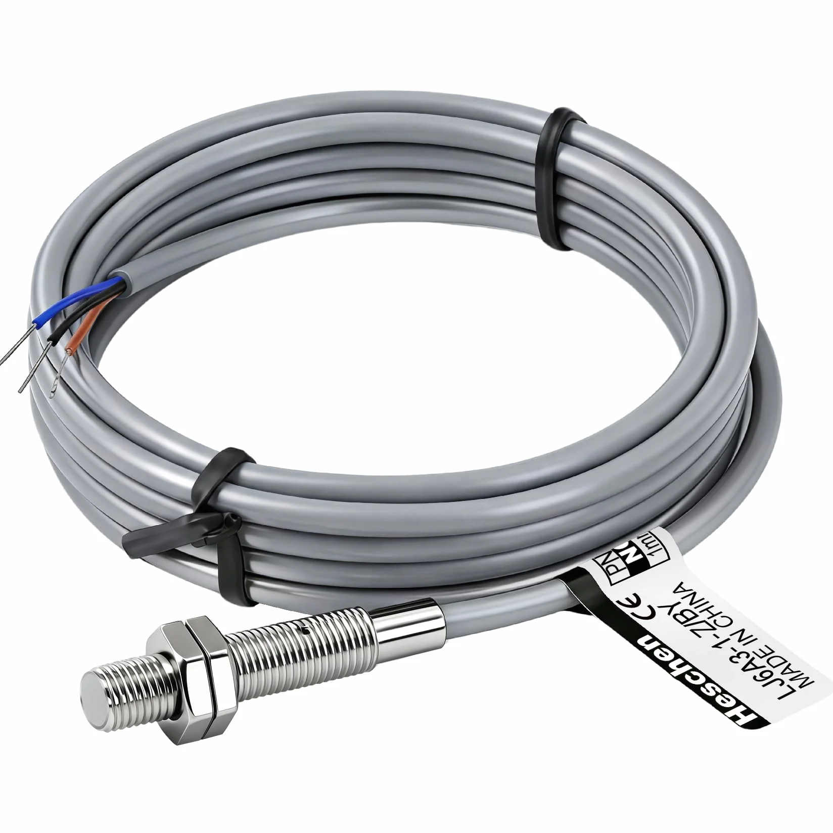 Heschen M6 indukcyjny czujnik zbliżeniowy LJ6A3-1-Z/BY 1 mm 10-30 V DC 150 mA PNP NO 3-przewodowy