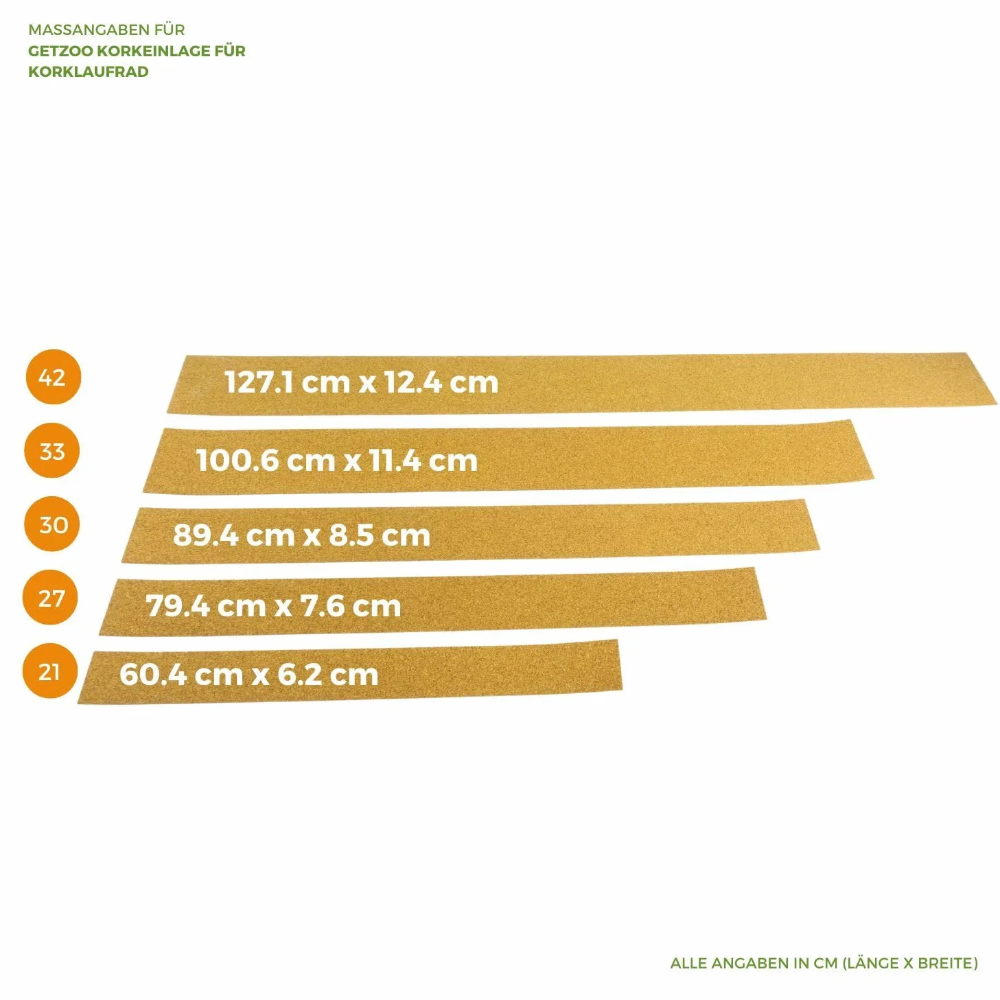 Getzoo podkładka korkowa do korkowej bieżni 33 cm