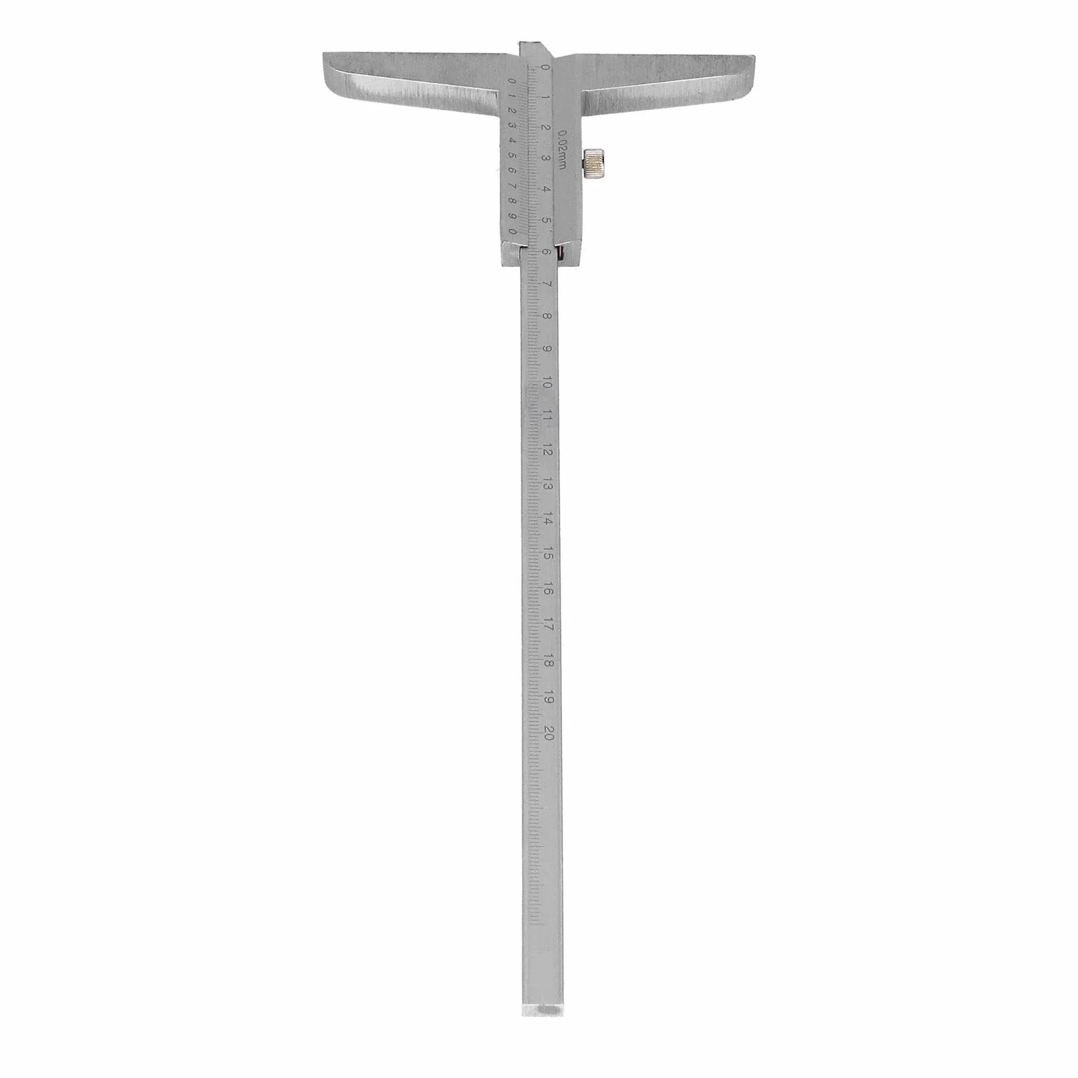 Głębokość Suwmiarka Metalowa 0.02mm Wysoka dokładność Mikrometr Suwmiarka Narzędzie Pomiarowe głębokość Suwmiarka (0-200)