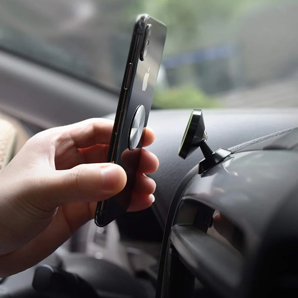 M Mirrwin Metalowy magnes na telefon Magnetyczne ultra cienkie płytki magnetyczne ultracienkie płytki cienkie metalowe naklejki dyski czarne złote srebrne różowe złoto 4 szt. do magnetycznego uchwytu