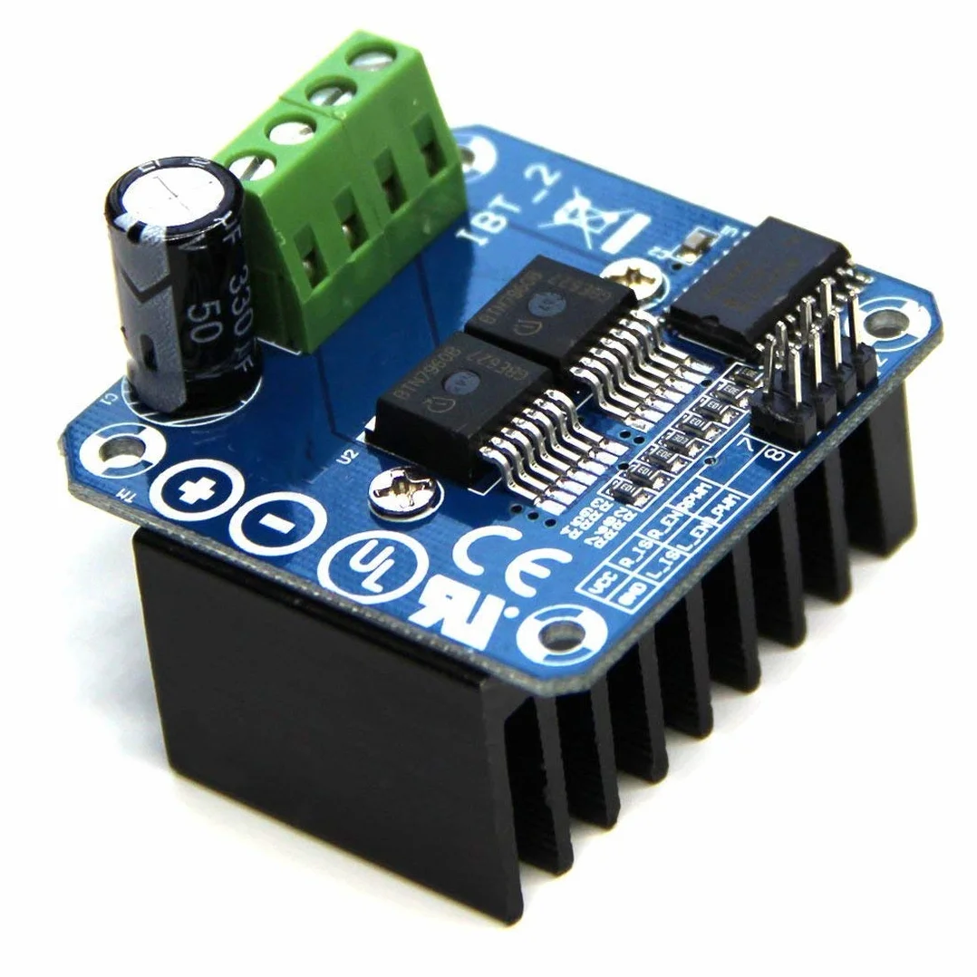 Moduł sterownika silnika BTS7960B podwójny sterownik silnika krokowego DC H-Bridge PWM Smart moduł sterownika samochodowego do ograniczenia prądu Arduino z kablem DuPont