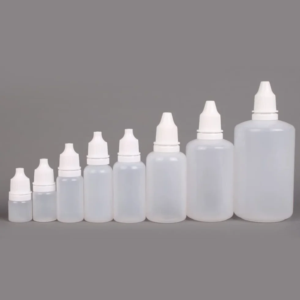 Plastikowa butelka z zakraplaczem 50 ml pusta wyciskana 10 szt