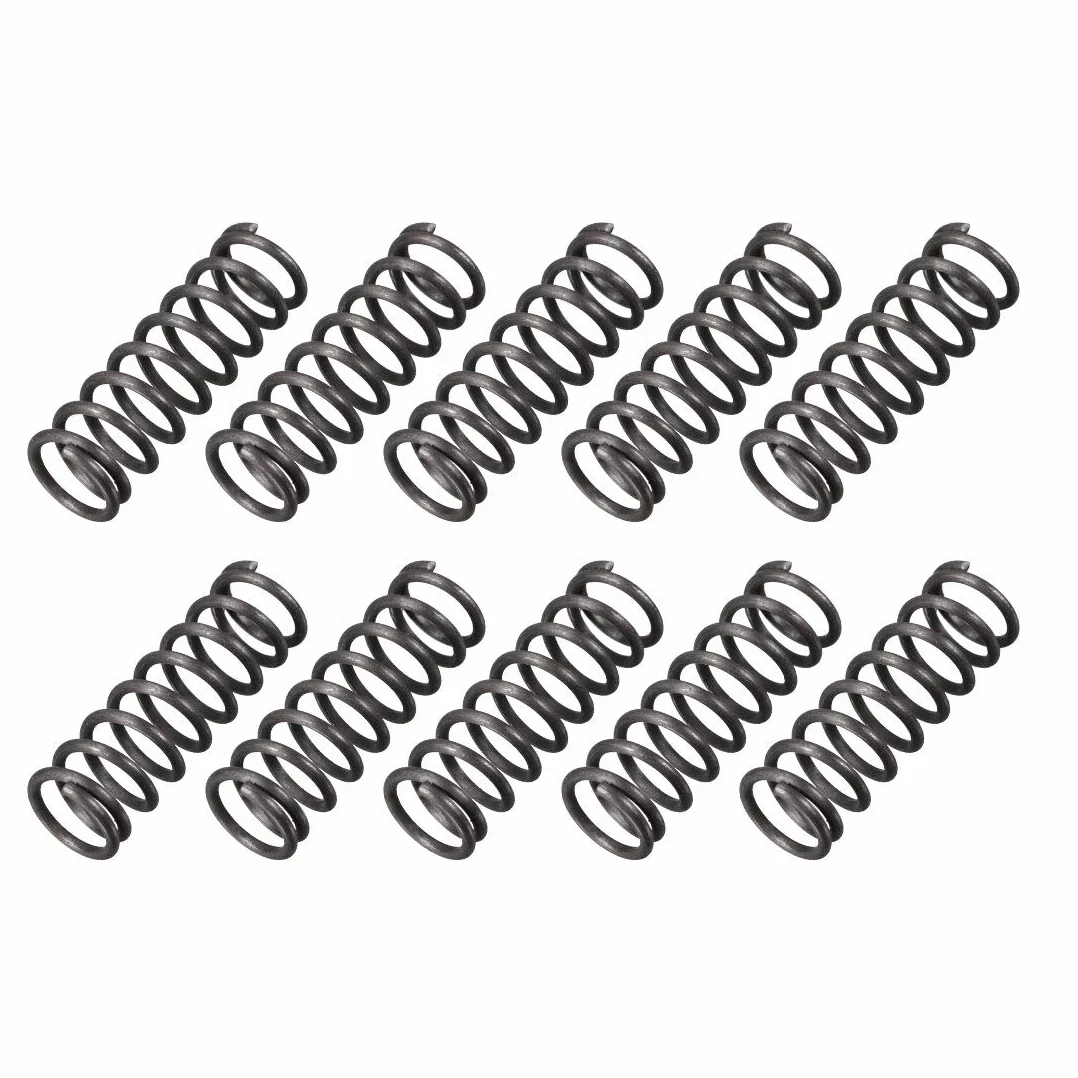 Sprężyna dociskowa 10mm zewnętrzna 1,2mm drut 30mm długość 10 szt.
