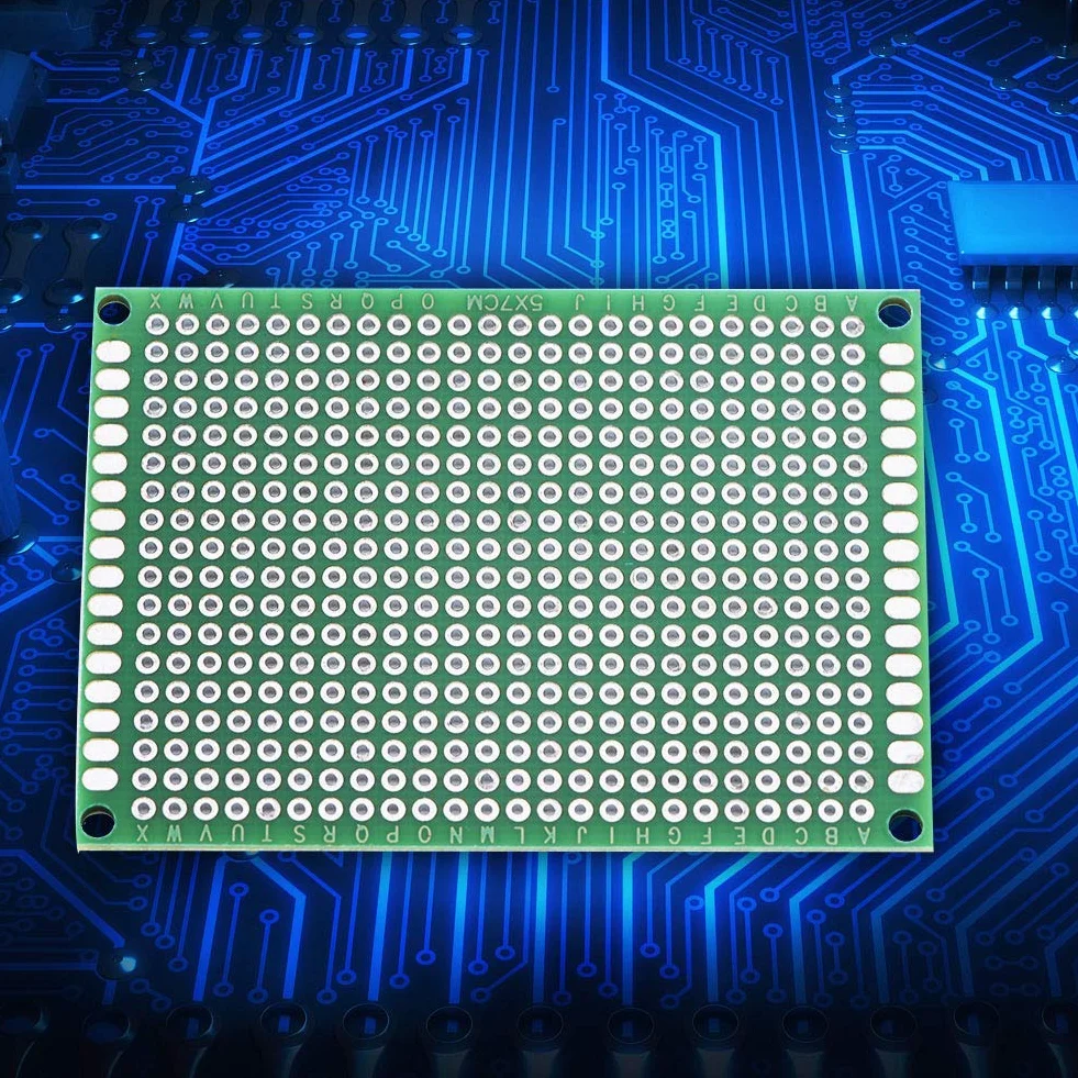 10 Sztuk 5x7cm Dwustronna Płytka PCB Zestaw Prototypowy Uniwersalna Płytka Drukowana do Lutowania DIY