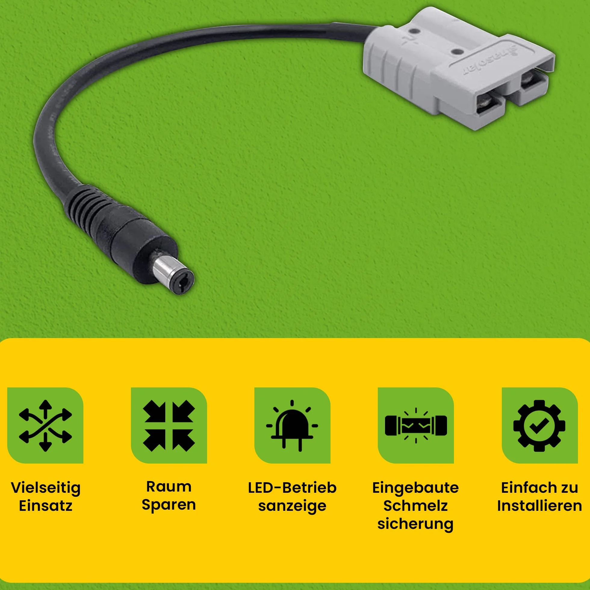 Offgridtec Anderson adapter DC5521 – 20 cm
