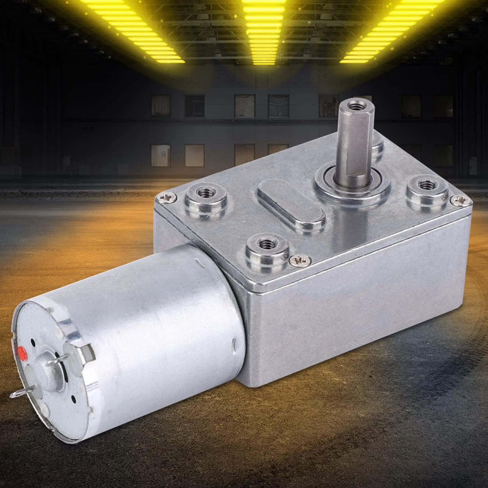 DC 24V 5-150 Obr/Min Duży Silnik Z Przekładnią Ślimakową, Mikro Silnik DC z Redukcją Prędkości, Całkowicie Metalowa Przekładnia, Wielofunkcyjny Silnik Elektryczny do Przemysłu (10 Obr/Min)