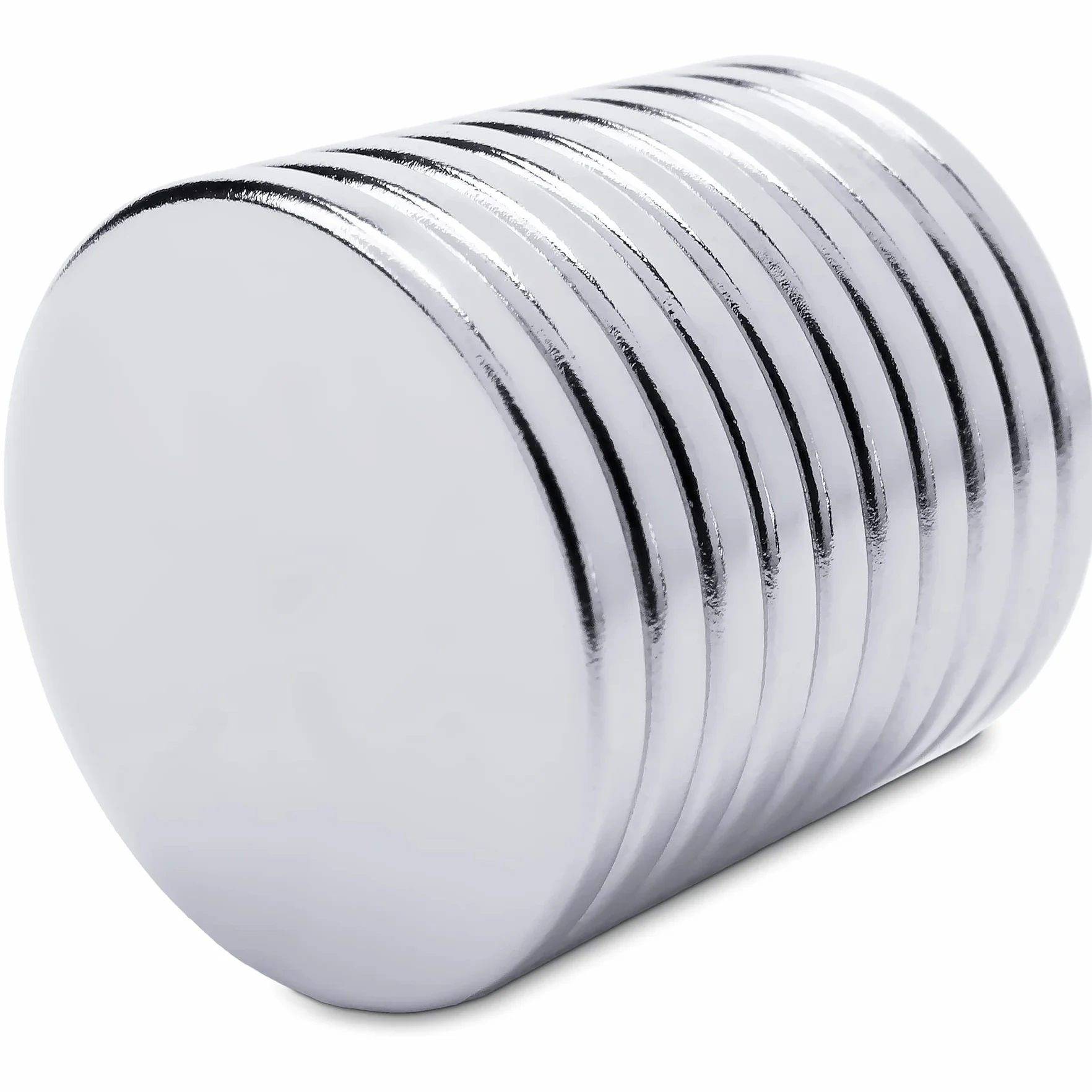 Sensei 10 sztuk Magnes neodymowy okrągły 20x2 mm, bardzo mocne małe magnesy tarczowe do tablicy magnetycznej, magnesy na lodówkę