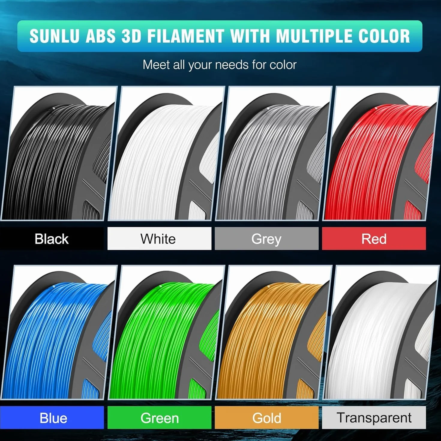 SUNLU ABS Filament 1,75 mm, wysoce odporny na ciepło filament do drukarek 3D, zapewniający niezawodne i funkcjonalne drukowanie 3D, o wysokiej wytrzymałości abs filament, szpula 1kg, Oliwkowo Zielony
