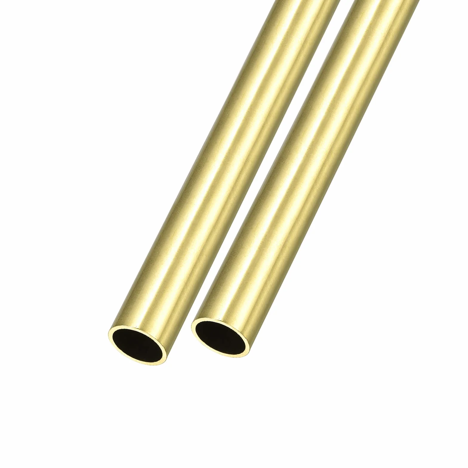 METALLIXITY Mosiężna rura (12 mm AD x 1 mm ściana gł. x 200 mm dł.), 2 szt. węży prostych – do domu, urządzeń, majsterkowania, rzemiosła artystycznego