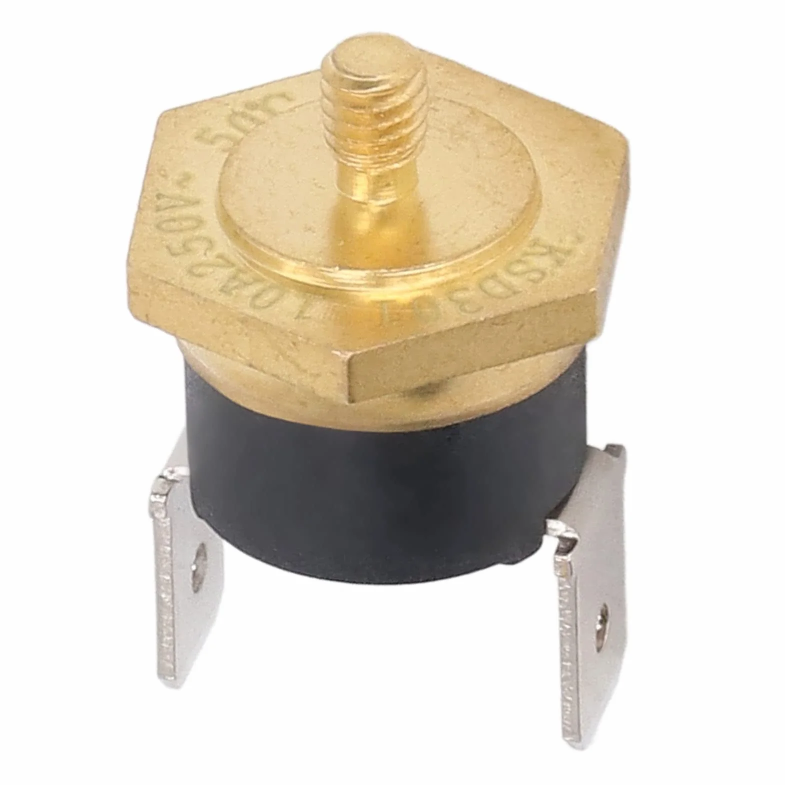 Ksd301 miedziany termostat do gwintu M4, 250 V, 5 sztuk, bimetalowa głowica, regulator temperatury, regulator temperatury (150℃)