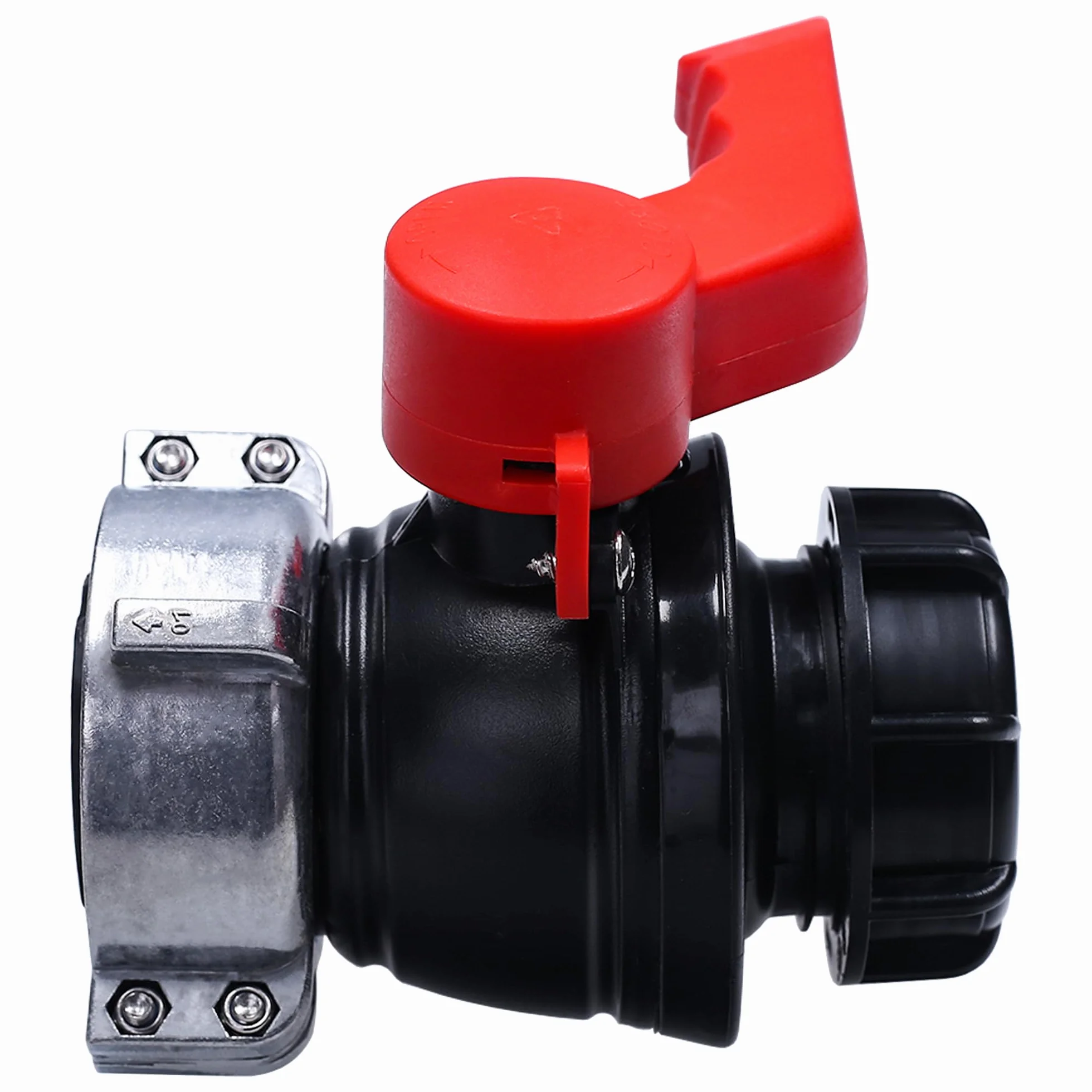 Sillar Zawór Kulowy do Zbiornika 1000L IBC Mauser S60x6, Zawór Spustowy GWS75x6 | Uniwersalny Adapter do Zaworu Beczki, Zawór Zbiornika Ogrodowego, Beczka na Deszczówkę