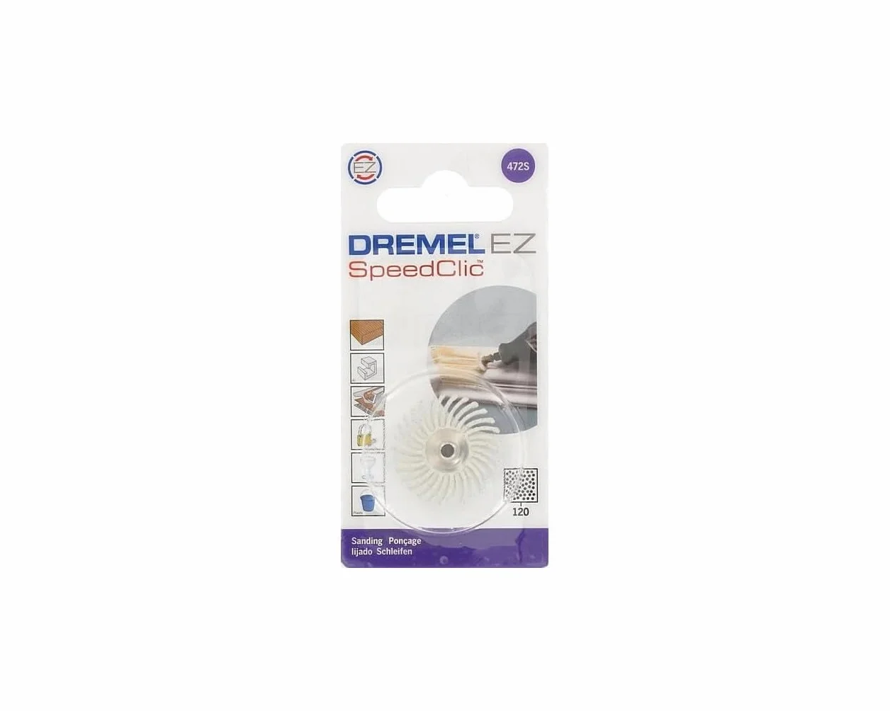 Dremel EZ SpeedClic 472S precyzyjna szczotka ścierna, ziarnistość 120