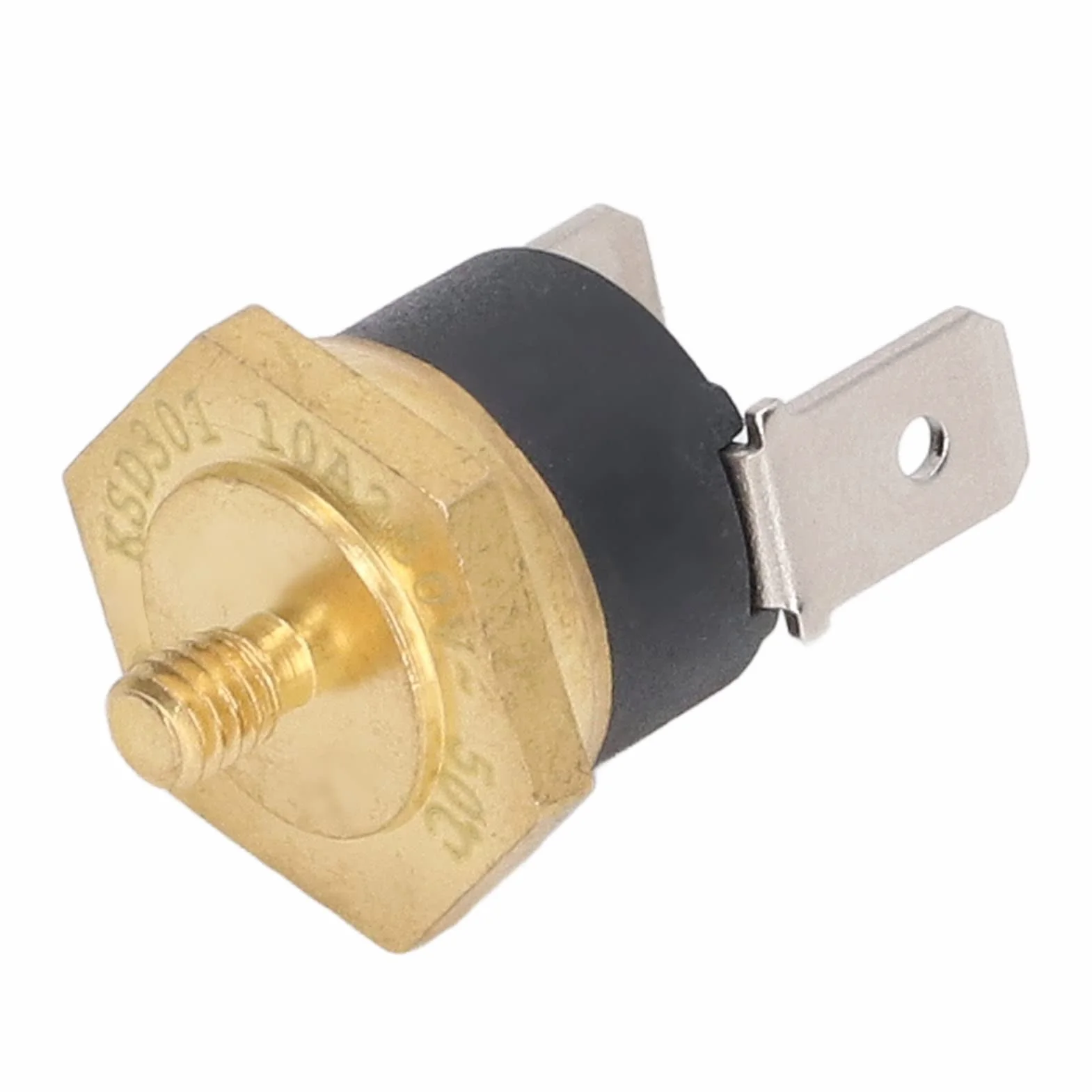 Ksd301 miedziany termostat do gwintu M4, 250 V, 5 sztuk, bimetalowa głowica, regulator temperatury, regulator temperatury (150℃)