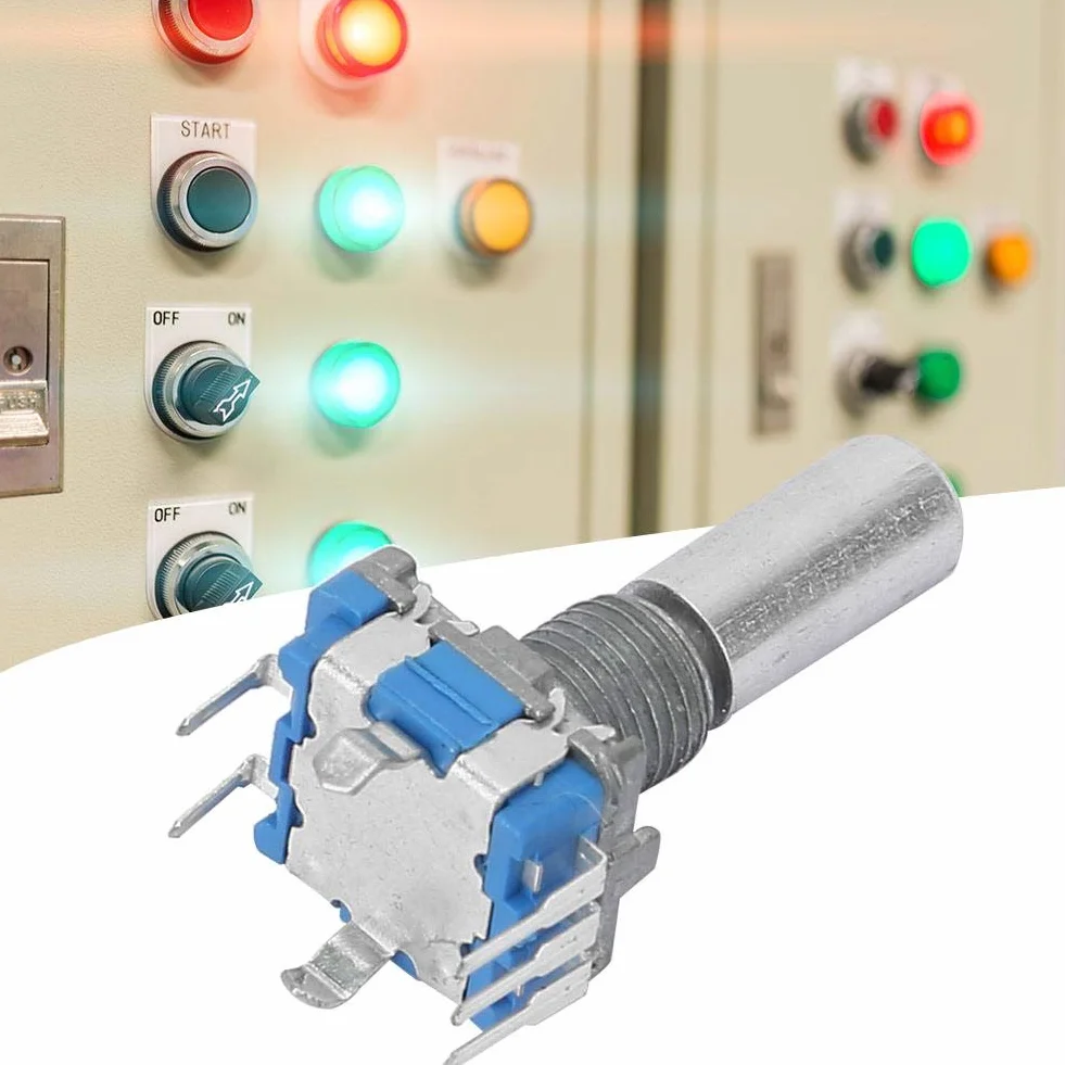 10 sztuk 5 Pin enkoder obrotowy + podkładki + nakrętki DC 5V EC11 enkoder obrotowy przełącznik kodujący cyfrowy potencjometr z przełącznikiem