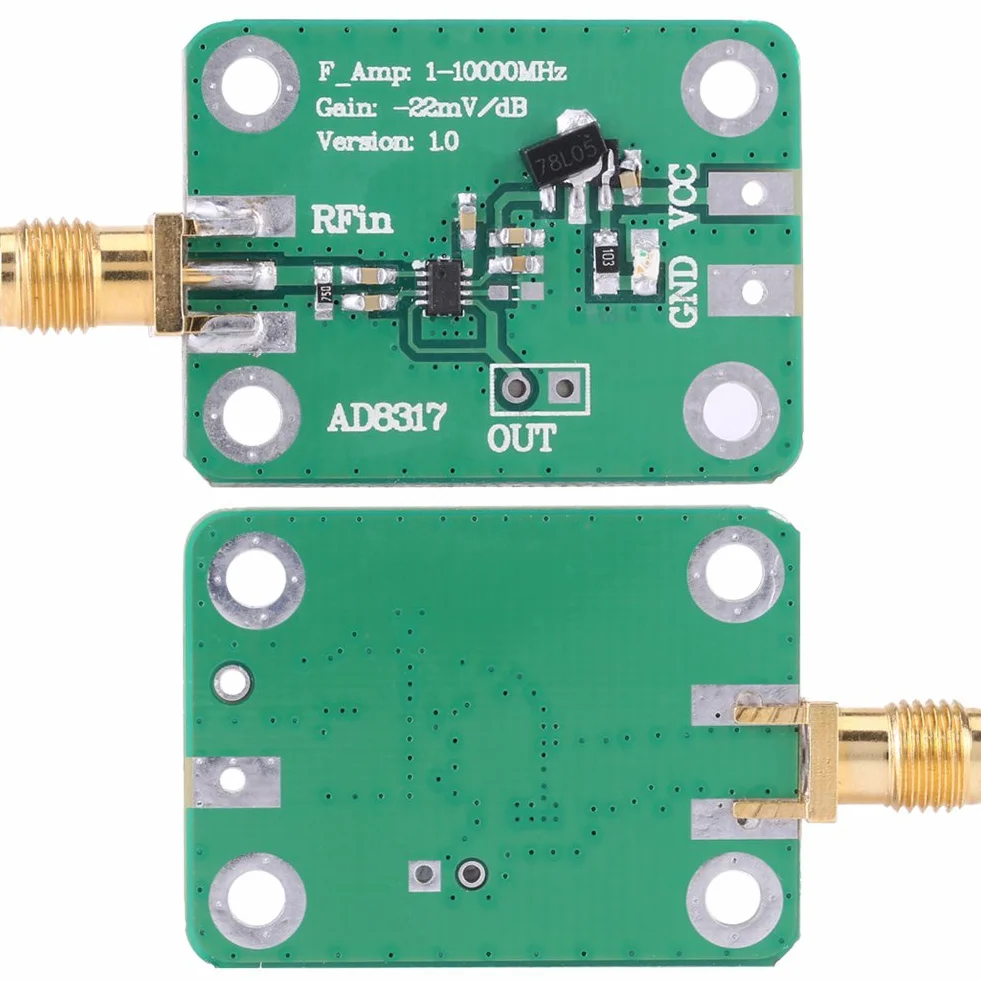 1M do 10000MHz AD8317 RF, Miernik Mocy RF AD8318 Miernik Mocy Sygnału Detektor Logarytmiczny Dynamiczne Sterowanie ALC AGC