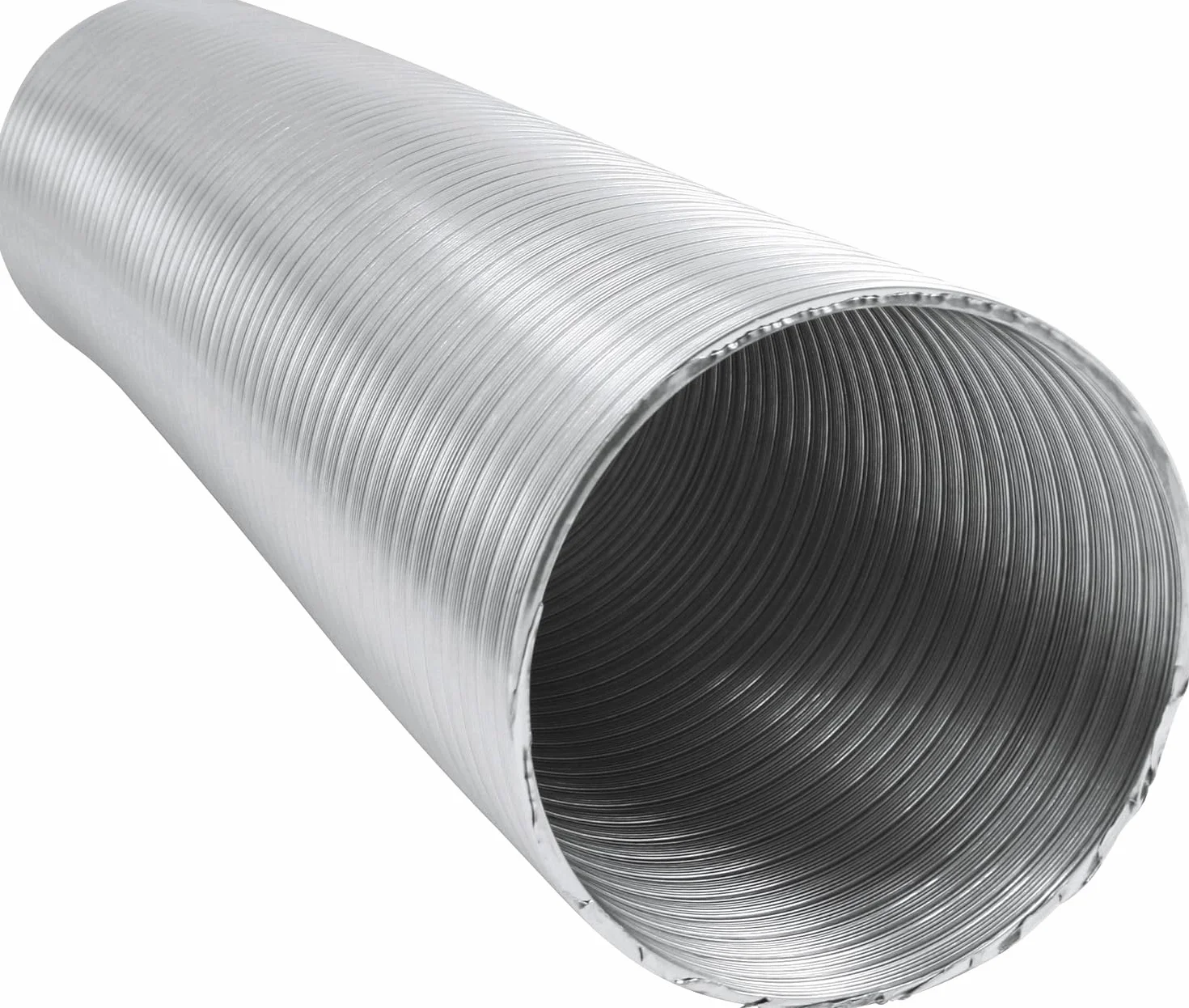 Intelmann Elastyczna rura aluminiowa 1,5 m / 3 m / 5 m DN 50 63 71 76 80 100 125 150 160 180 200 224 250, aluminiowy wąż wentylacyjny Alu-Flex-Rohr rury aluminiowe wentylacyjne Luftrohr (1,5 m, DN 75)