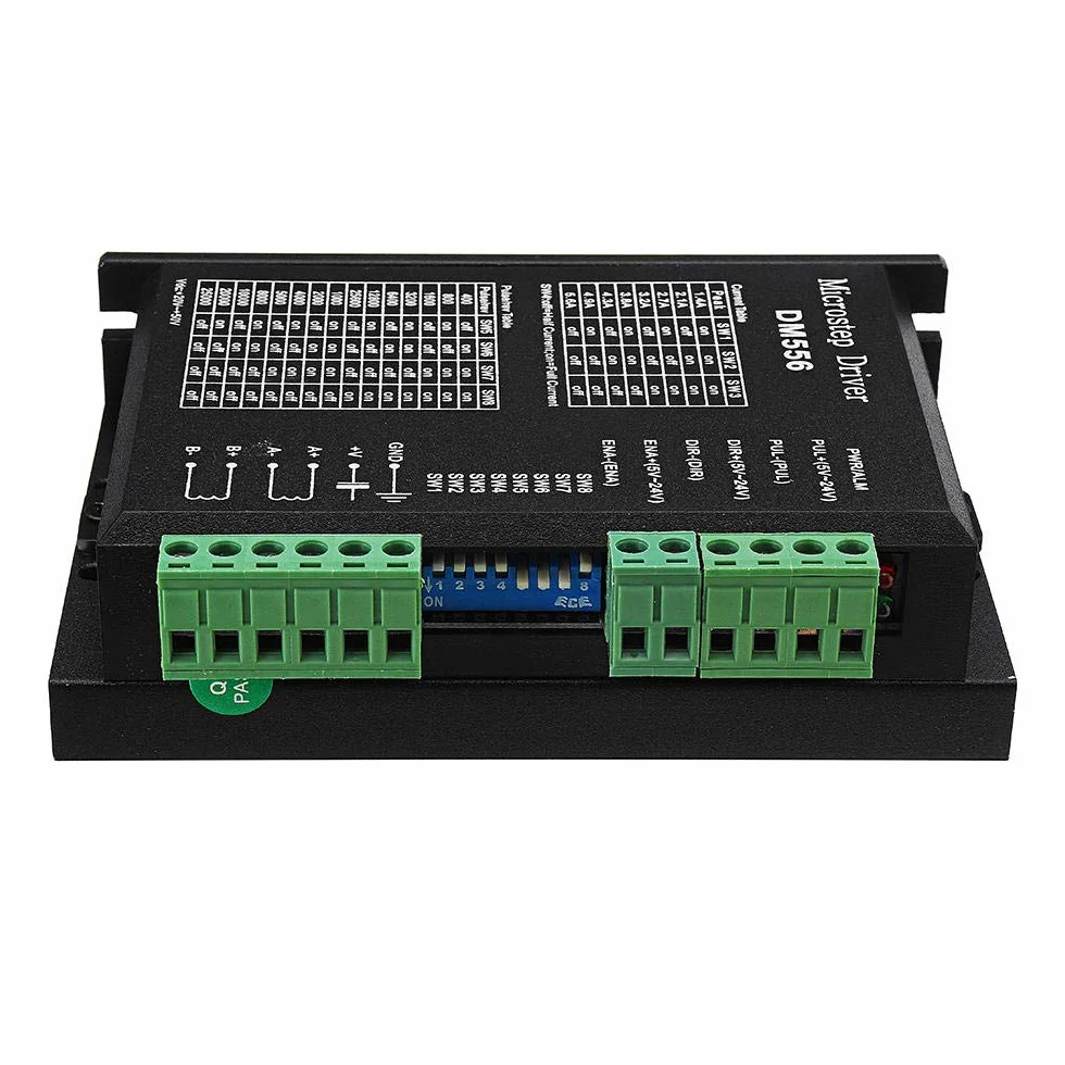 DollaTek 5,6 A DC 24-50V 57/86 2-fazowy sterownik krokowy DM556 Sterownik silnika krokowego