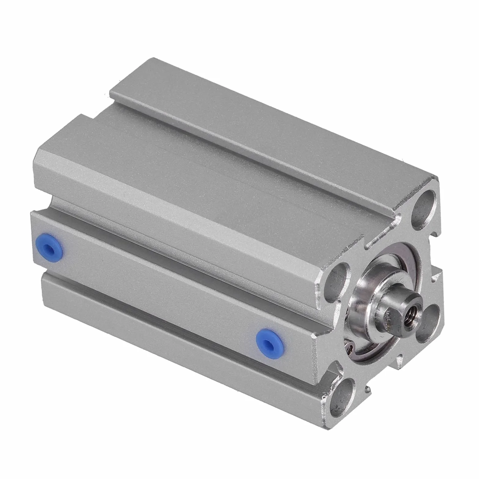 FTVOGUE Cylinder Pneumatyczny 20 Mm Dwukrotnie Działający Siłownik Powietrza Łatwa Instalacja Krótki Skok Duża Siła Wyjściowa Łatwa w Użyciu Odpowiednia dla Małej Przestrzeni Cylinder Aluminium