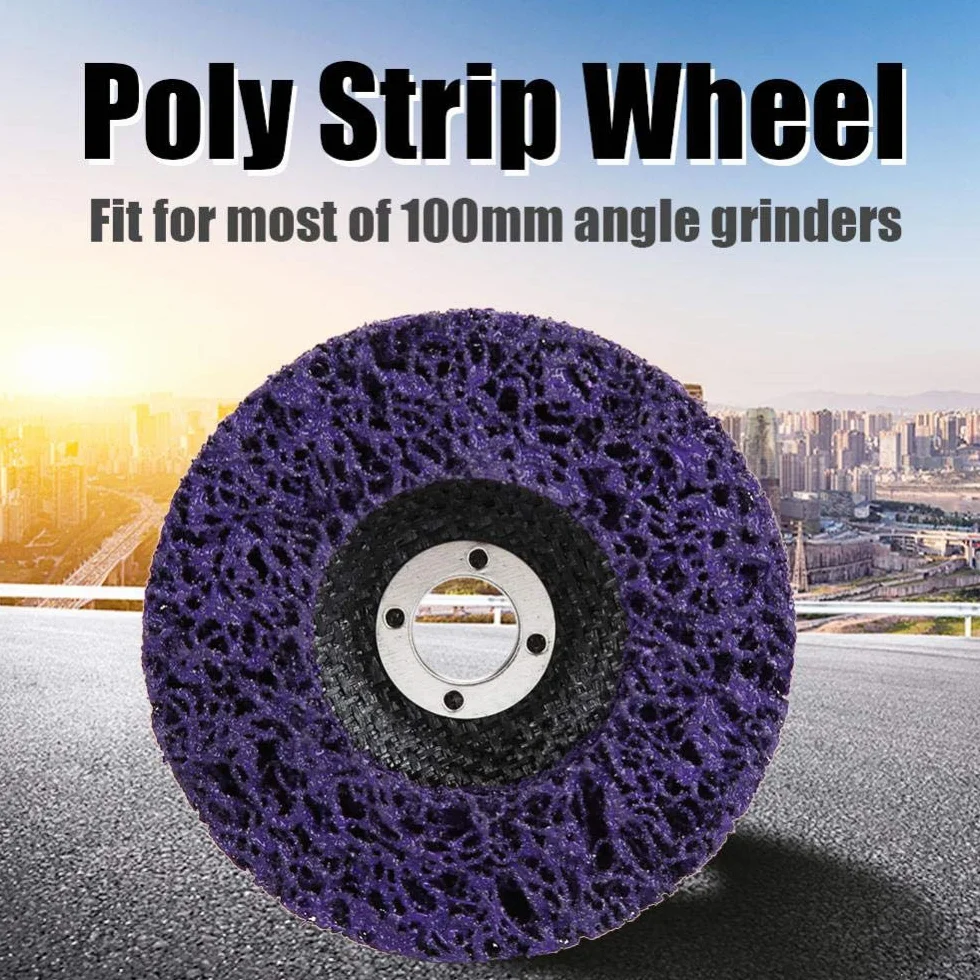 Tarcza czyszcząca Poly Strip 100 mm do usuwania rdzy, 5 sztuk