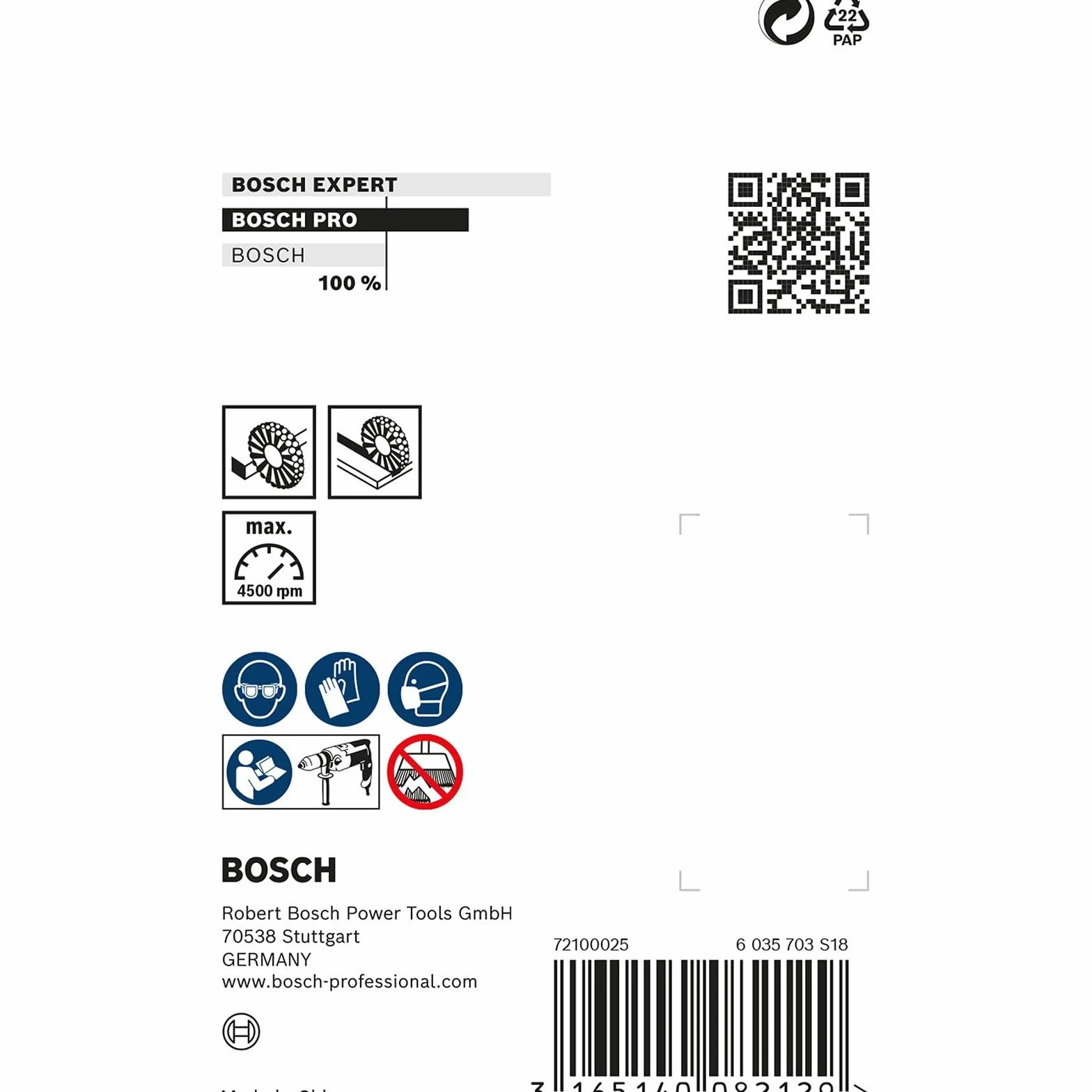 Bosch Professional Szczotka tarczowa z drutu falistego 75 × 0,3 mm stalowa
