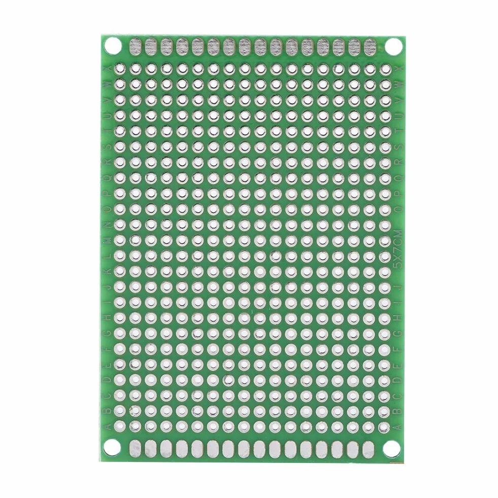 10 Sztuk 5x7cm Dwustronna Płytka PCB Zestaw Prototypowy Uniwersalna Płytka Drukowana do Lutowania DIY