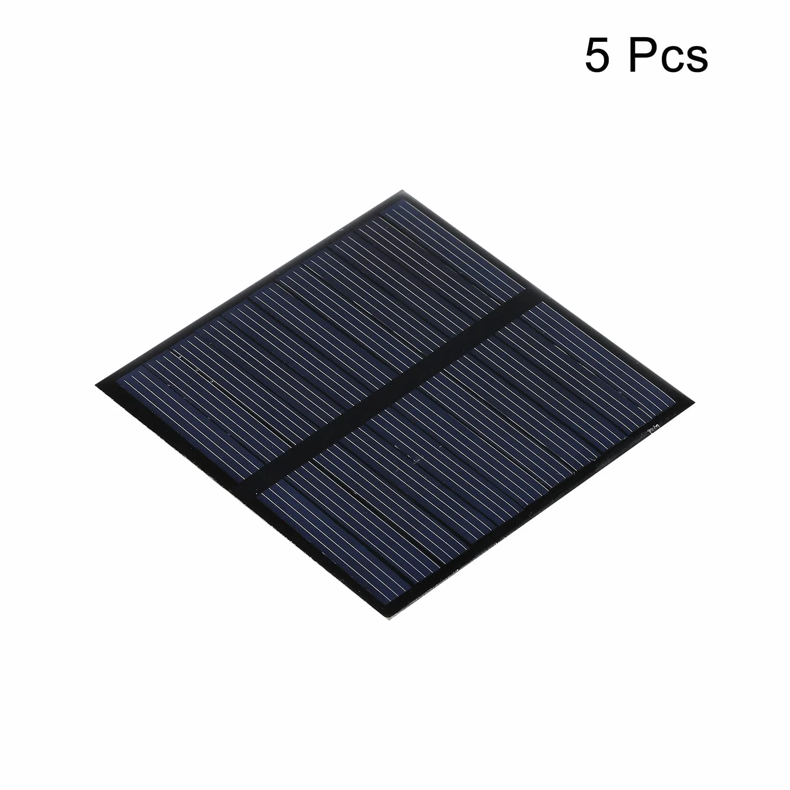 sourcing map Opakowanie 5 kolektorów słonecznych mini panel słoneczny ogniwo 5,5 V 110 mA 0,605 W 70 mm x 70 mm do projektów elektrycznych DIY