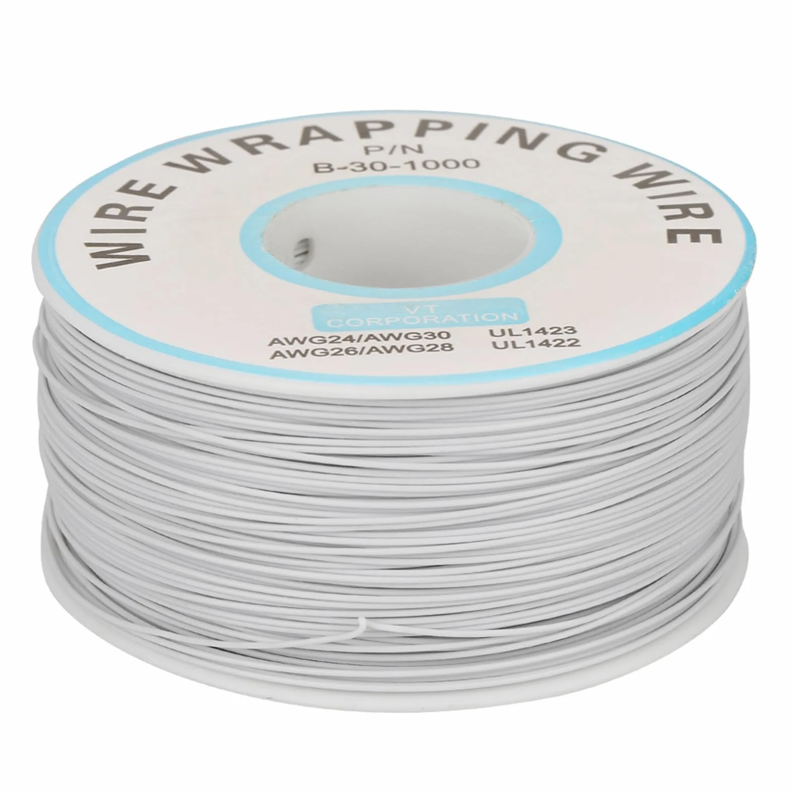 Drut Miedziany Cynowany 30AWG 0,25mm Izolowany Silikonem 200m Biały do Lutowania PCB Kabel Elektryczny