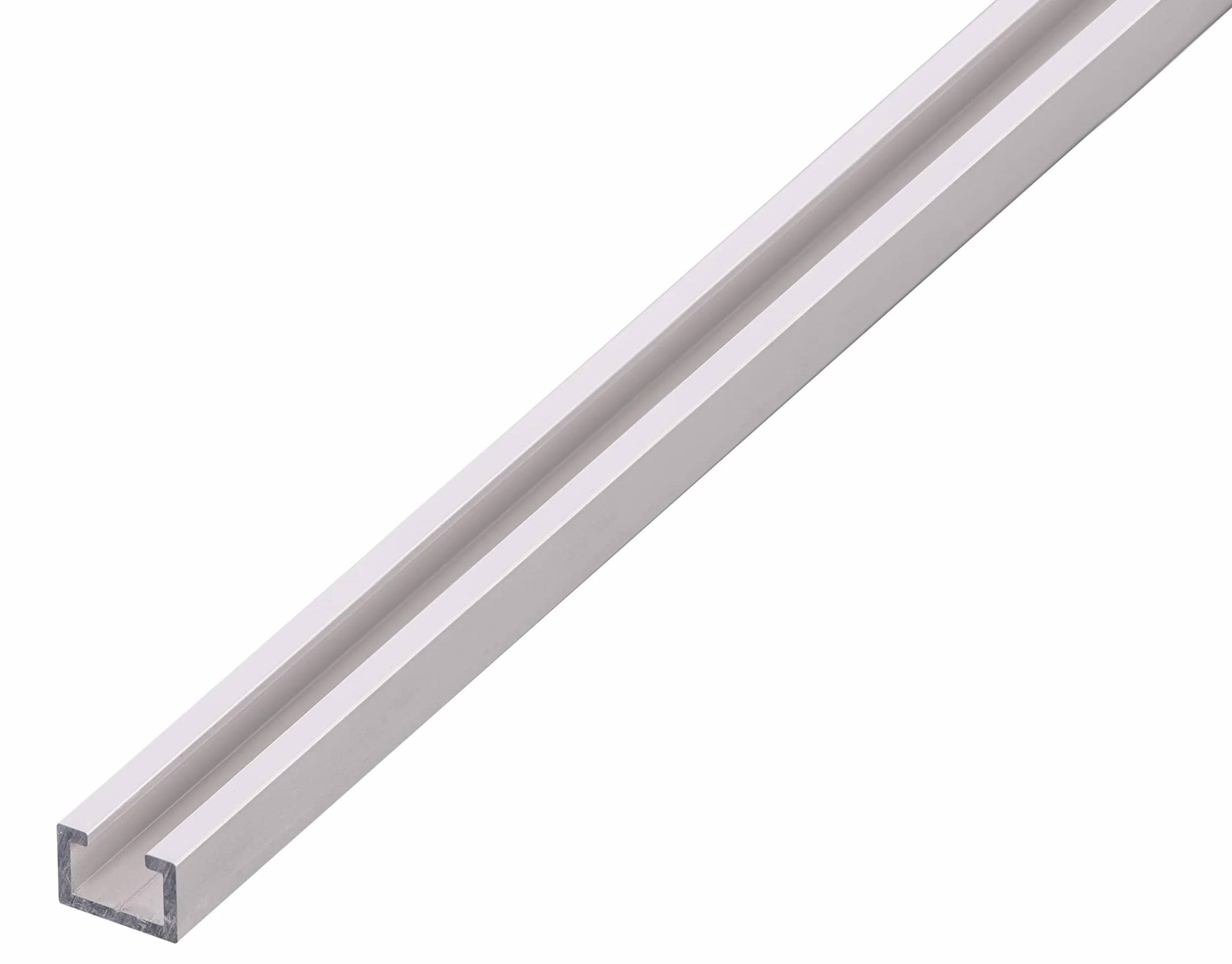 Alberts 492632 Profil rowkowy | Aluminium, anodowane na srebrno | Szerokość rowka 8 mm | 1000 x 17 x 11 mm