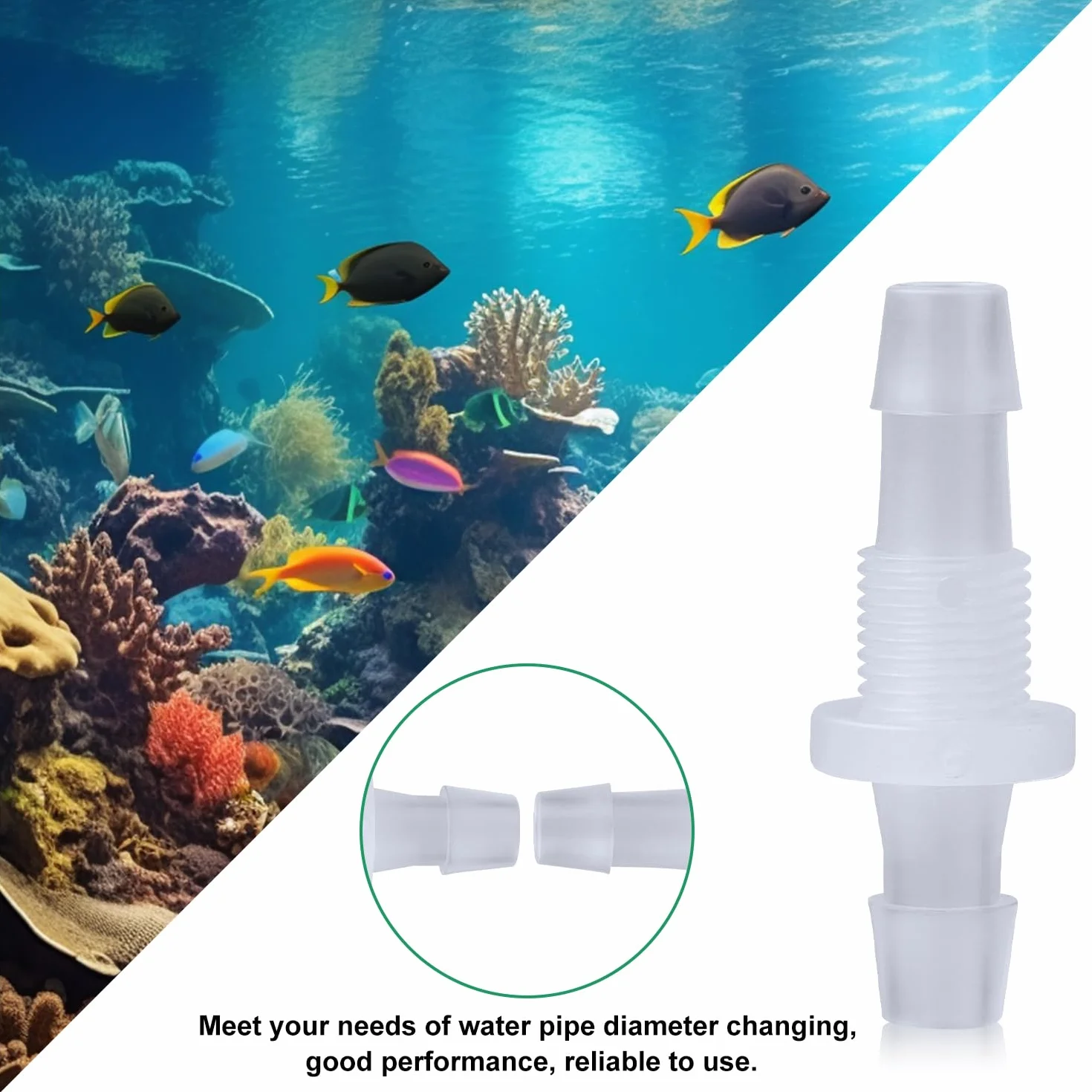 10 Paczek 6mm Thru-Bulk Bulkhead Fittings Plastikowe Zlaczki do Wezy Plastikowe Zlaczki do Rur do Akwarium Ogrodu Laboratorium