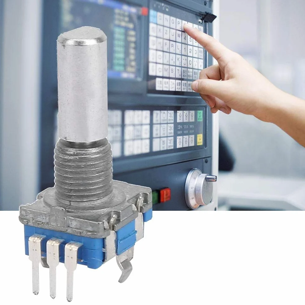 10 sztuk 5 Pin enkoder obrotowy + podkładki + nakrętki DC 5V EC11 enkoder obrotowy przełącznik kodujący cyfrowy potencjometr z przełącznikiem