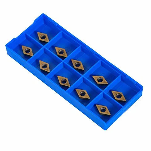 CNC Milling Bits Set of 10 Diamond Shape Carbide Insert Cutters DCMT070204 HM YBC251