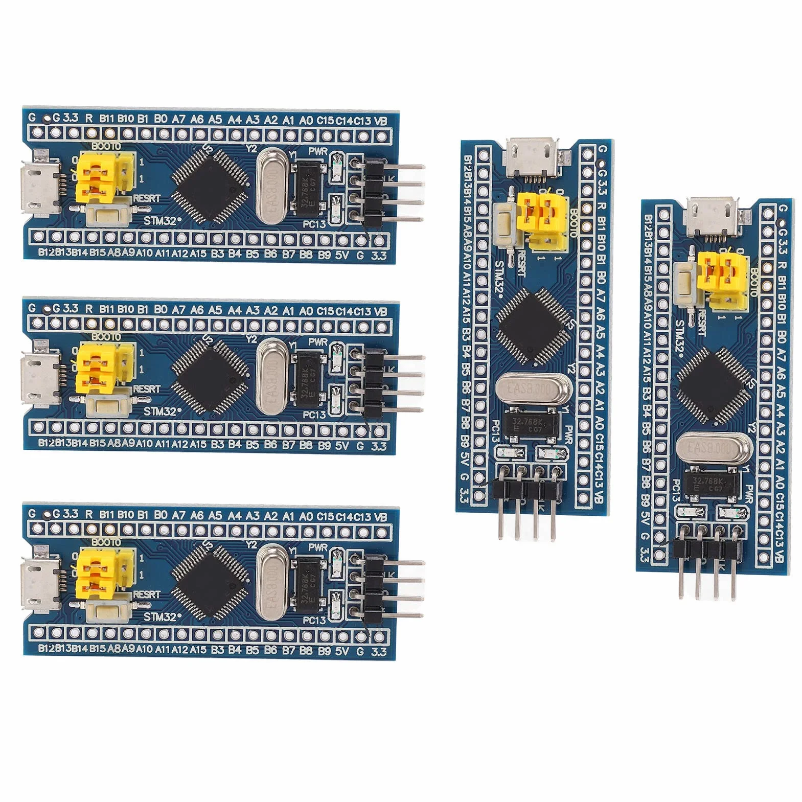 5 Sztuk F103C8T6 Płyta Rozwojowa z USB i GPIO - Moduł Mikrokontrolera dla Projektów Wbudowanych, Programowanie STM