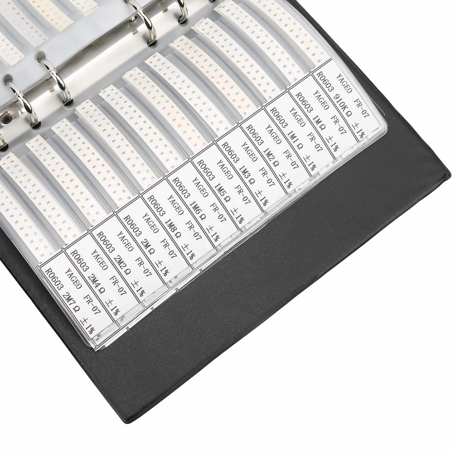 4250 Sztuk 170 wartość Rezystor SMD Przykładowa Książka Seria 0603 0R-10M Rezystor SMD Przykładowy Zestaw Komponentów Elektronicznych