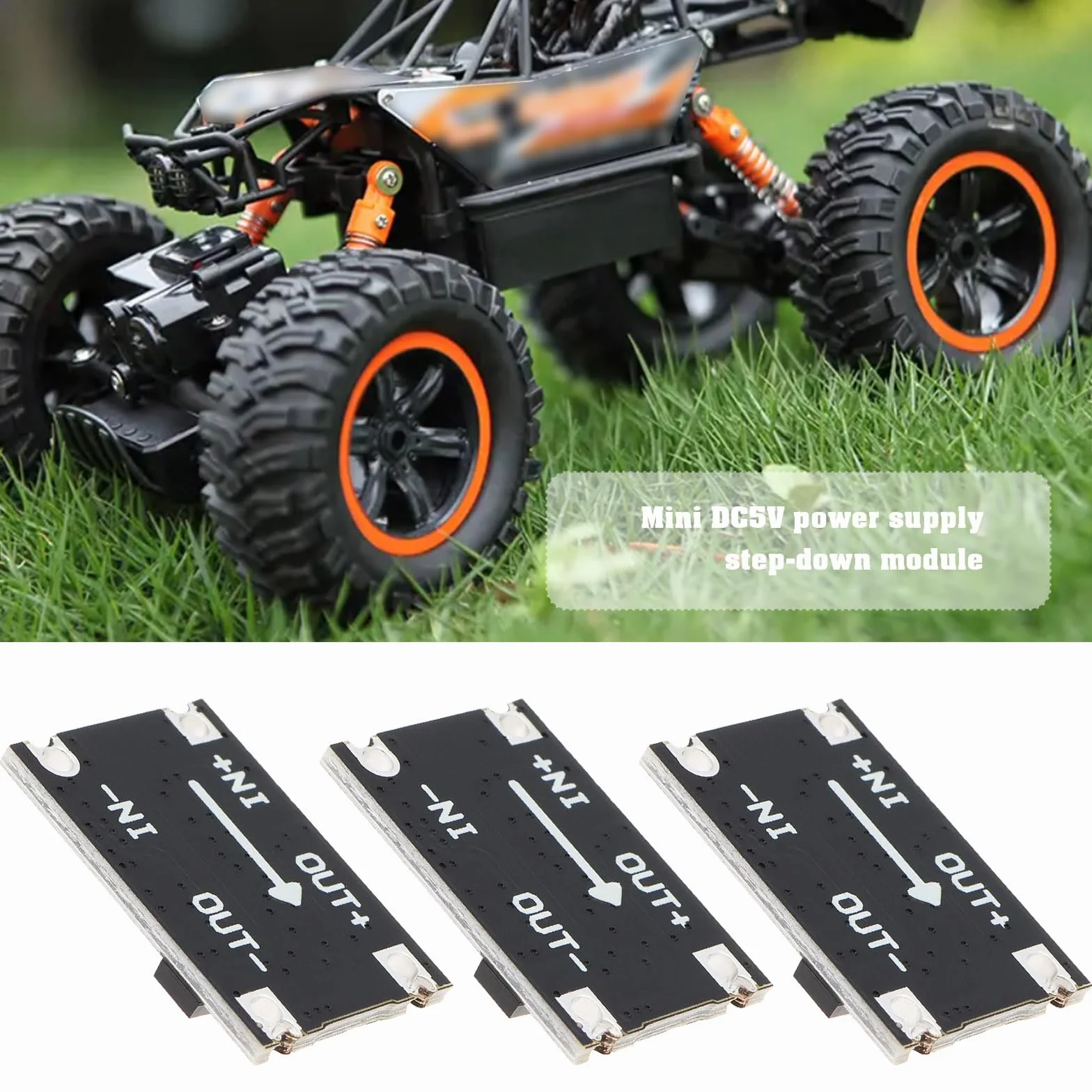 5 szt. DC-DC Step-down PCB moduł zasilania 5 V-30 V wejście do 5 V wyjście 1,5 A mini zasilacz pojazdu do modelu samolotu pojazdu
