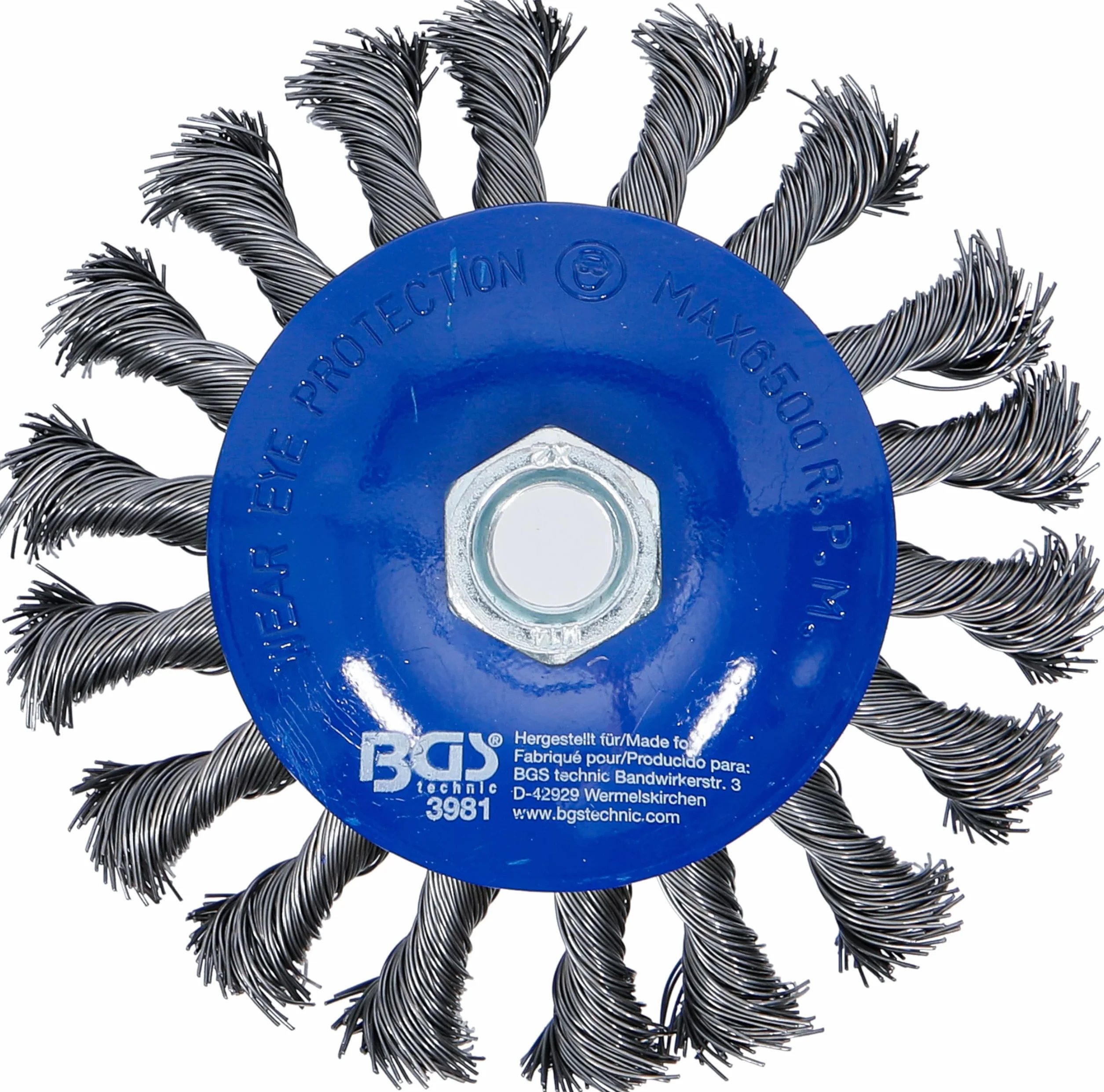 BGS 3981 | Szczotka druciana tarczowa | mocowanie M14 x 2,0 | Ø 115 mm