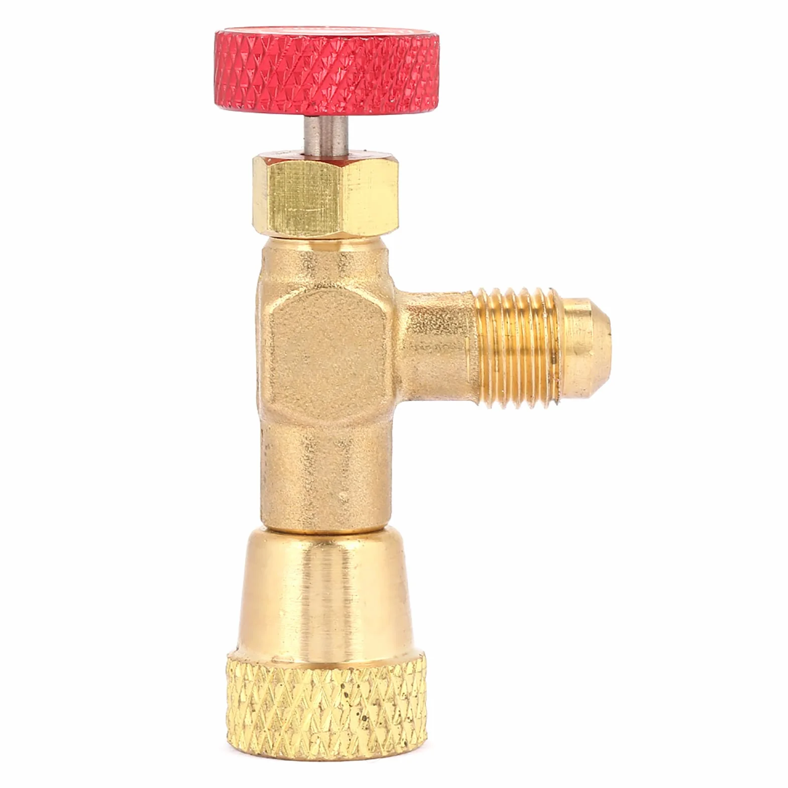 Adapter do klimatyzacji R410a Zawór Regulacji Przepływu Czynnika Chłodniczego Mosiężny 1/4''-5/16'' Zawór Żeński Serwis Klimatyzacyjny Elastyczne Ładowanie