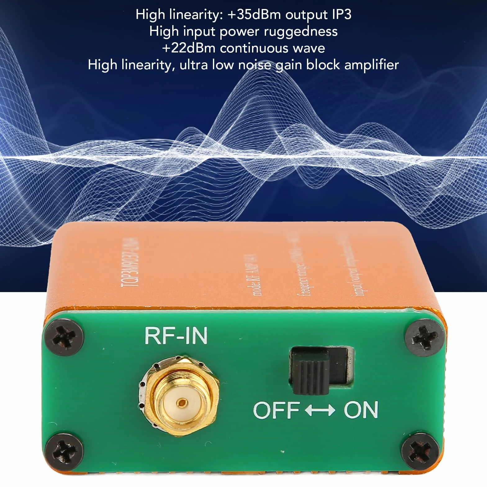 Wzmacniacz Niskoszumowy 0,1 MHz-6 GHz 20dB Moduł Przedwzmacniacza Mocy RF