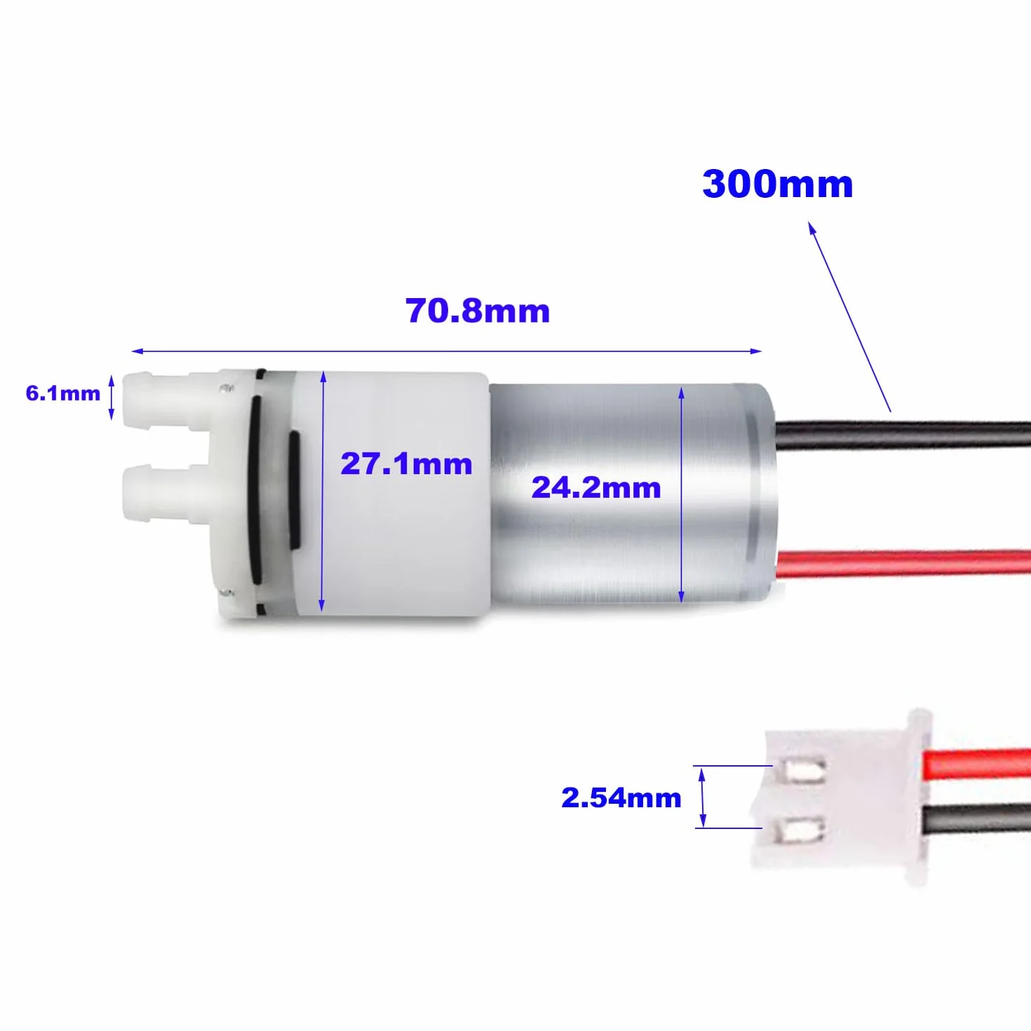 RUNCCI-YUN 2 szt. 6 V-12 V mikro pompa silnikowa, pompa wodna do akwarium, samozasysająca pompa wodna DC 12 V, mini pompa ssąca do wody, 370 V, cicha praca, do ekspresu do herbaty, akwarium, dozownika