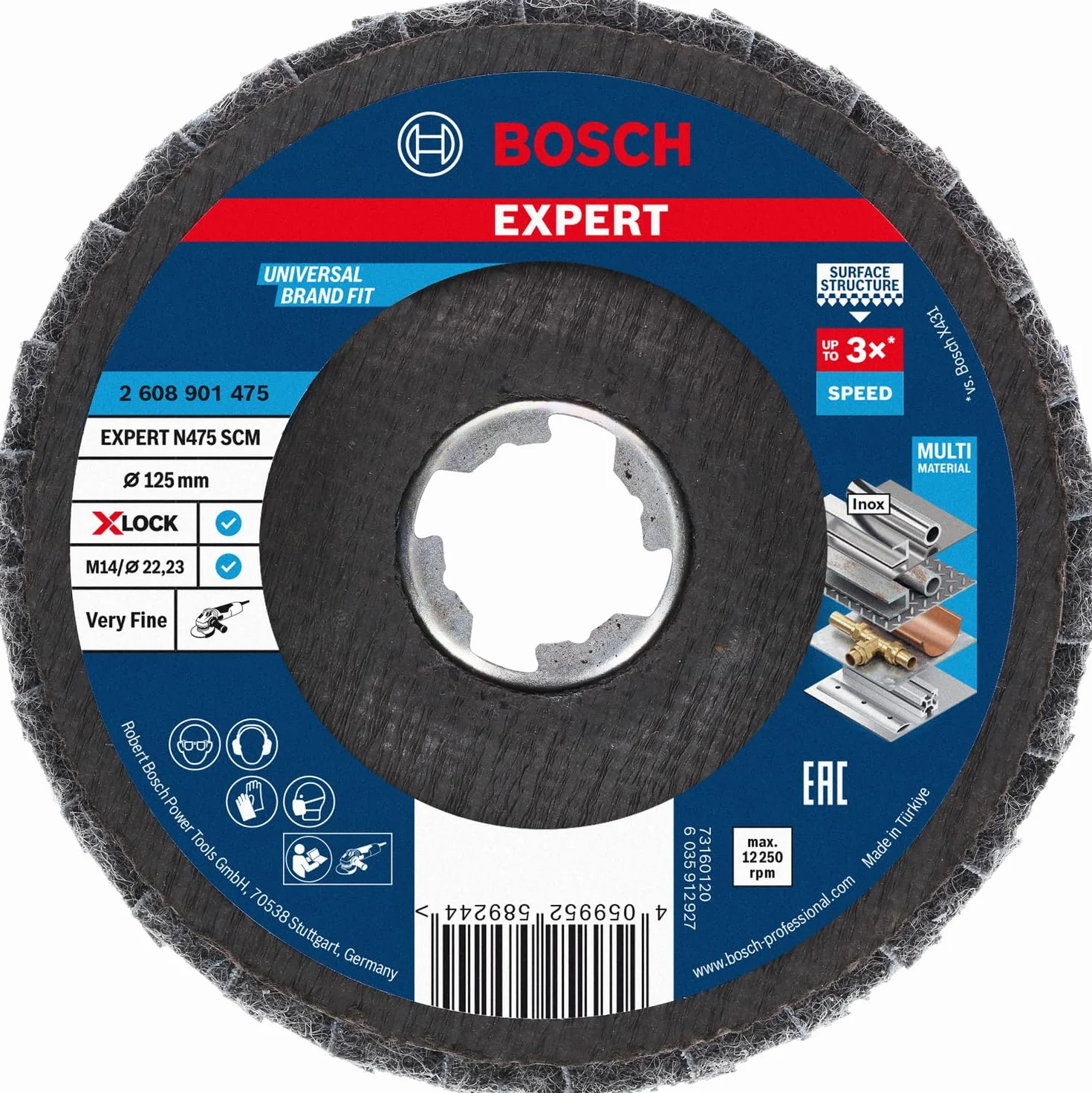 Bosch Professional EXPERT N475 SCM X-LOCK tarcza szlifierska wachlarzowa Ø 125 mm