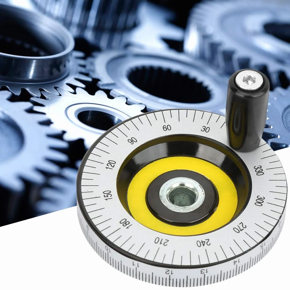 Elektryczne koło ręczne bakelitowe ze skalą, część mechaniczna do tokarek i frezarek 80 mm