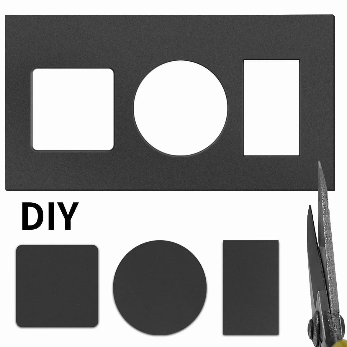 Zestaw 5 arkuszy z pianki samoprzylepnej o długości 300 mm x 200 mm szerokości x 3 mm grubości gumy neoprenowej z zamkniętymi komórkami, antywibracyjne, antypoślizgowe, do ochrony mebli