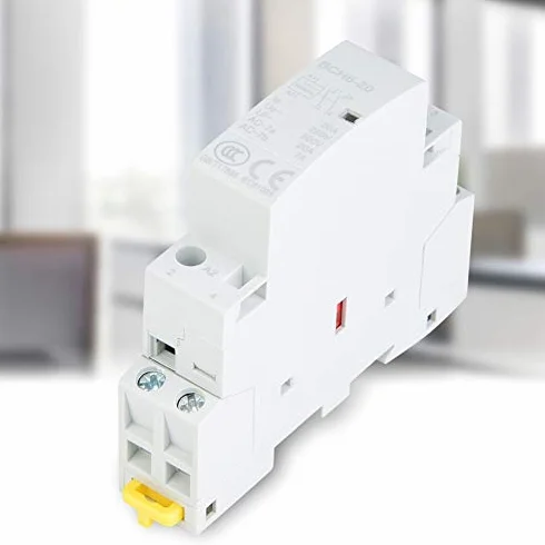 Stycznik AC 2P 20A 35mm Montaż na szynie DIN 2NO 24V 220V/230V