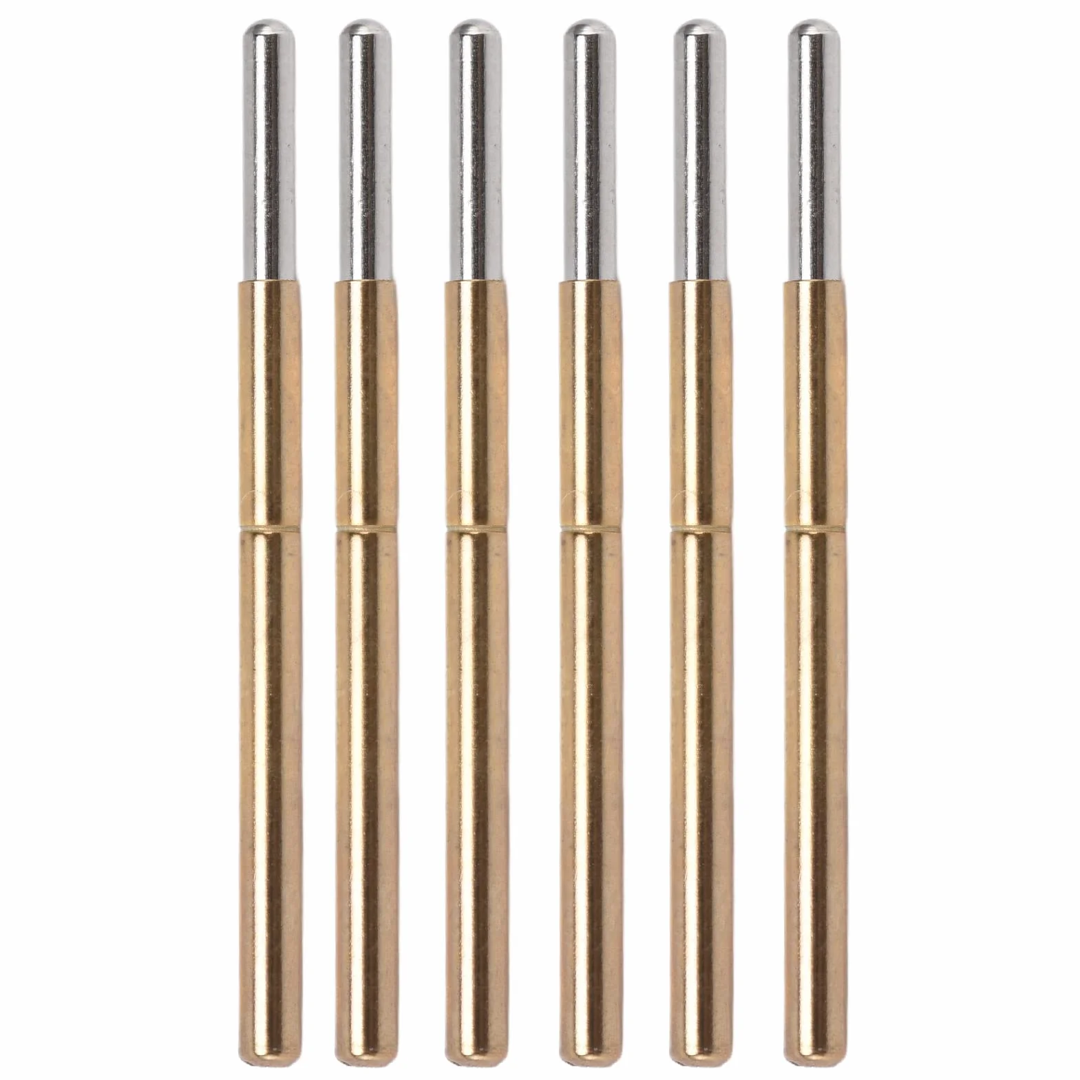 Pin Pogo 100 szt. Sprężynowe Sondy Pomiarowe Mosiężne Okrągłe Kołki Pogo P125-J Sprężynowe Sondy Testowe Pins