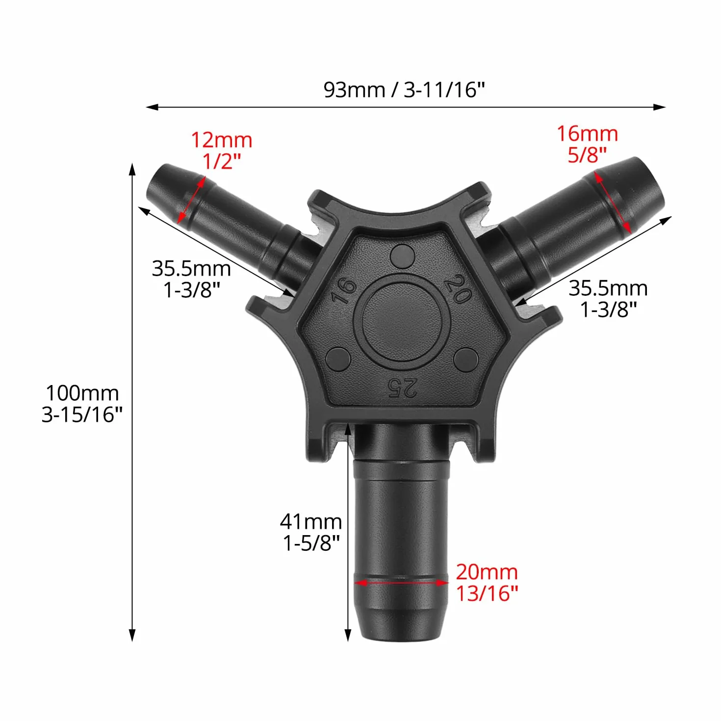 QWORK® Kalibrowarka do rur wielowarstwowych o średnicy 16/20/25 mm | Ergonomiczna konstrukcja i wytrzymałe materiały
