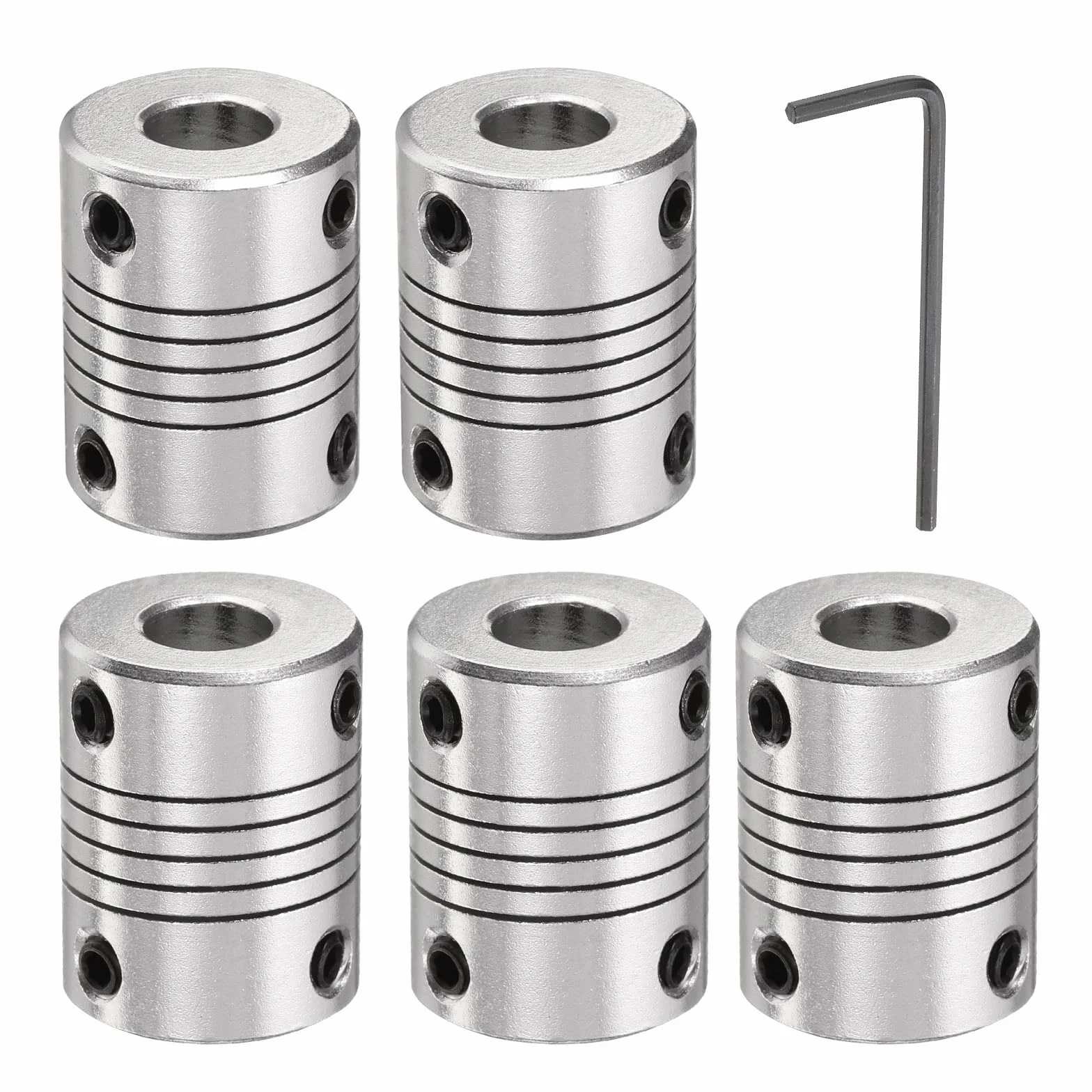 Złączka wału ze stopu aluminium 8 mm na 8 mm elastyczne sprzęgło silnika do CNC i drukarki 3D L25 x D19