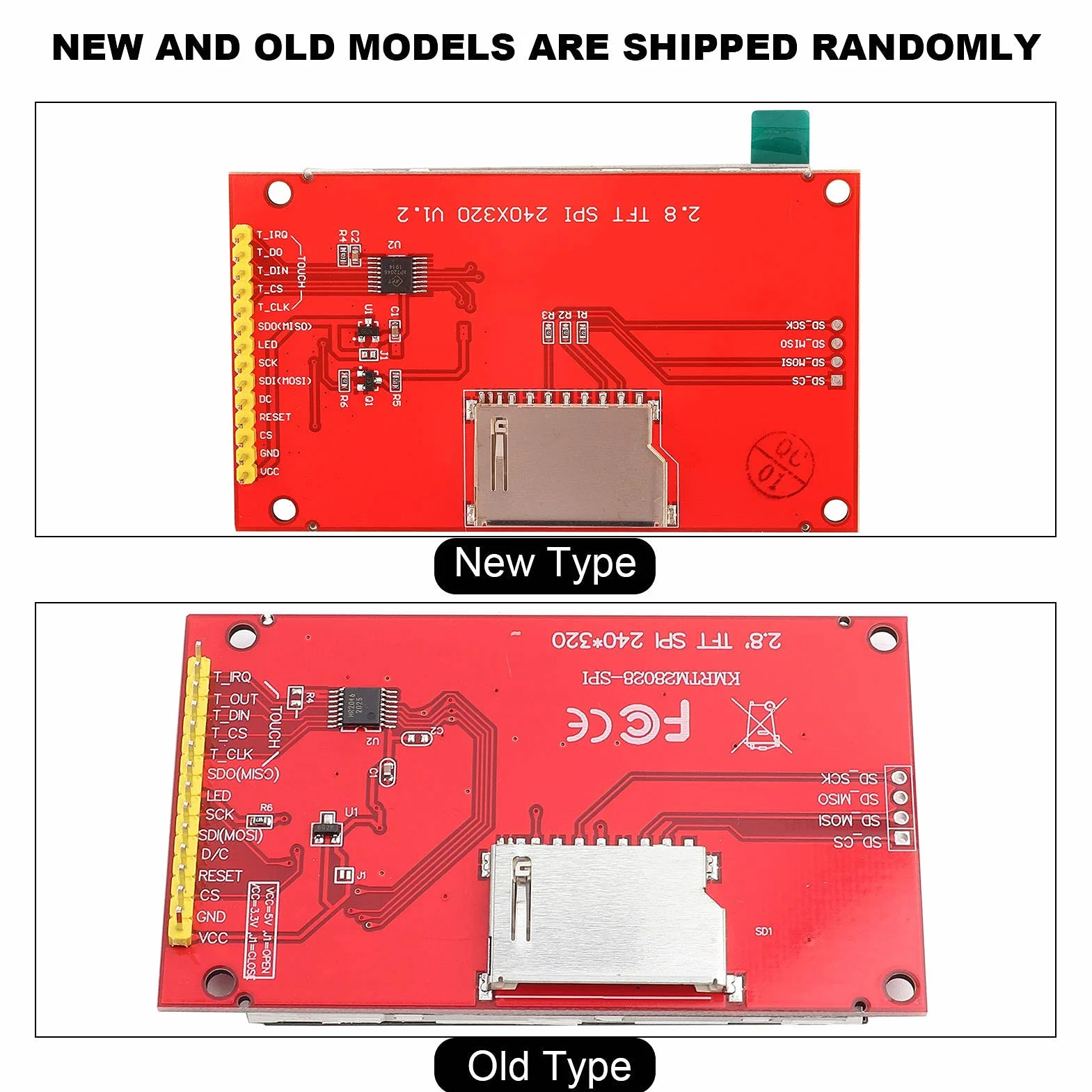 ILI9341 2.8" 240x320 SPI TFT LCD Moduł Wyświetlacza Panel Dotykowy z PCB