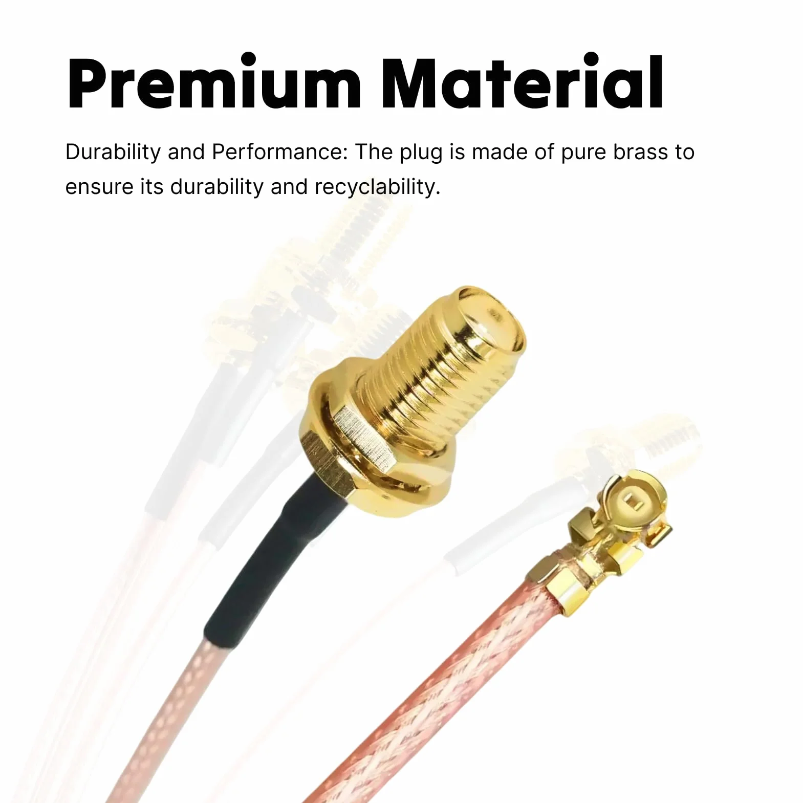 Przedłużacz koncentryczny SMA RG178 Pigtail 15 cm gniazdo do UFL IPX kabel do GPS Wi-Fi Bluetooth